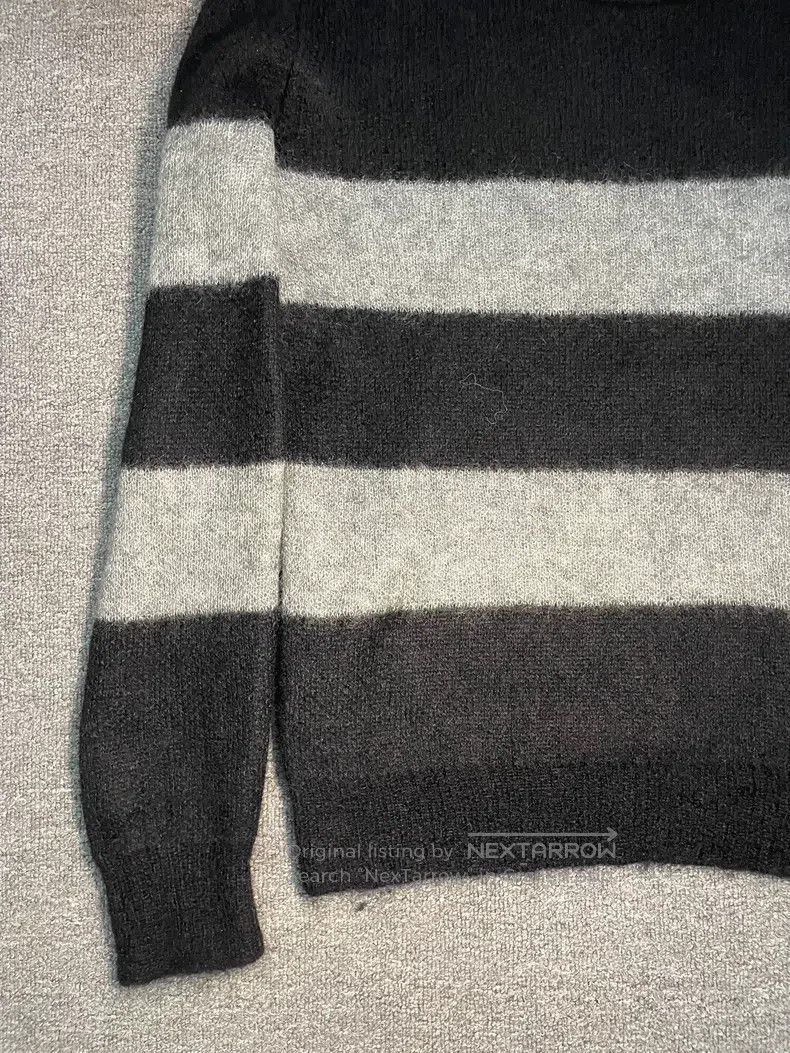 Saint Laurent Paris Saint Laurent Paris Black, White, and Grey Striped Long Sl Size US M / EU 48-50 / 2 - 2 Thumbnail