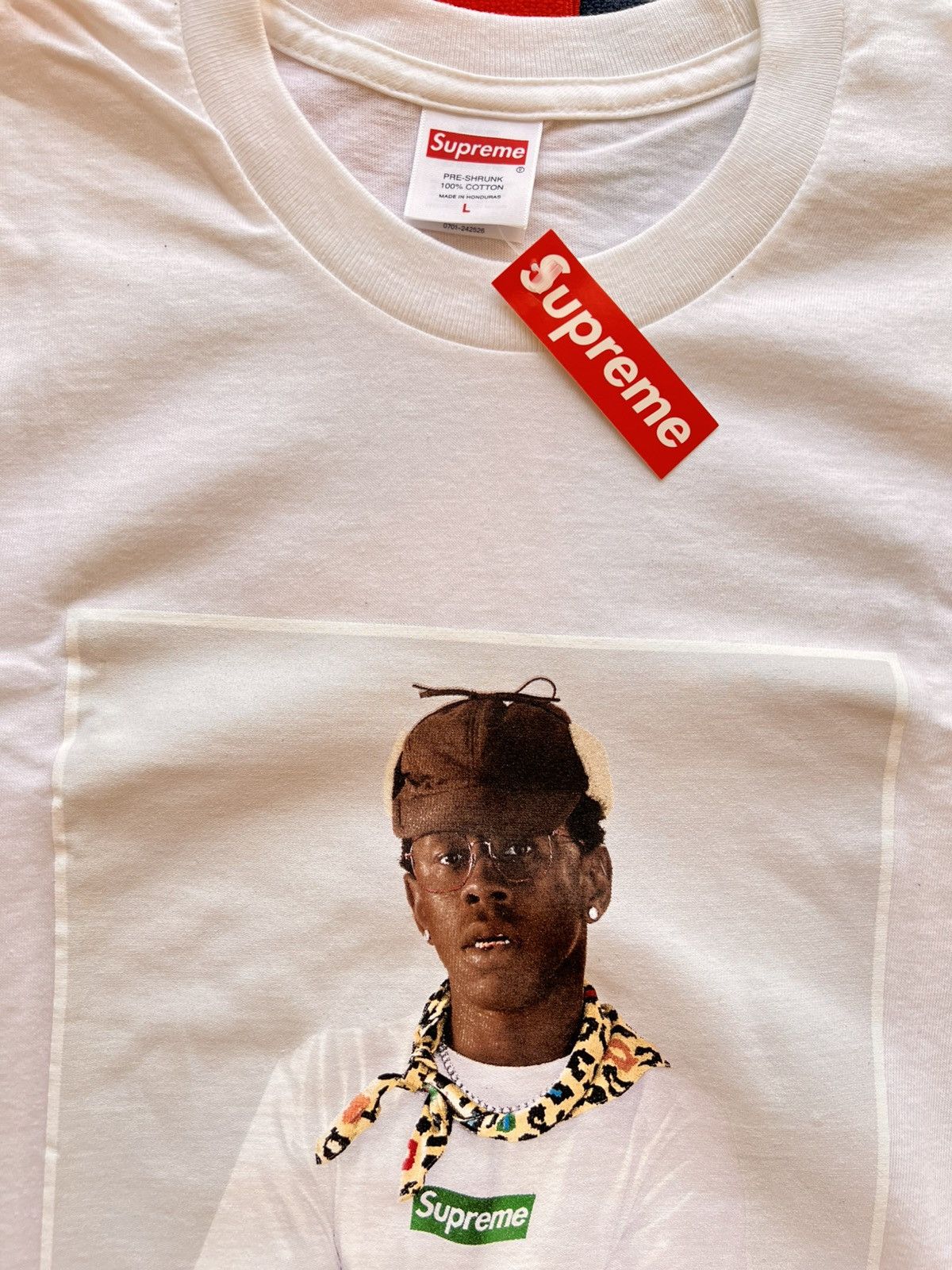 Supreme L Supreme Tyler the Creator Photo Tee White t-shirt rap merc Size US L / EU 52-54 / 3 - 17 Thumbnail