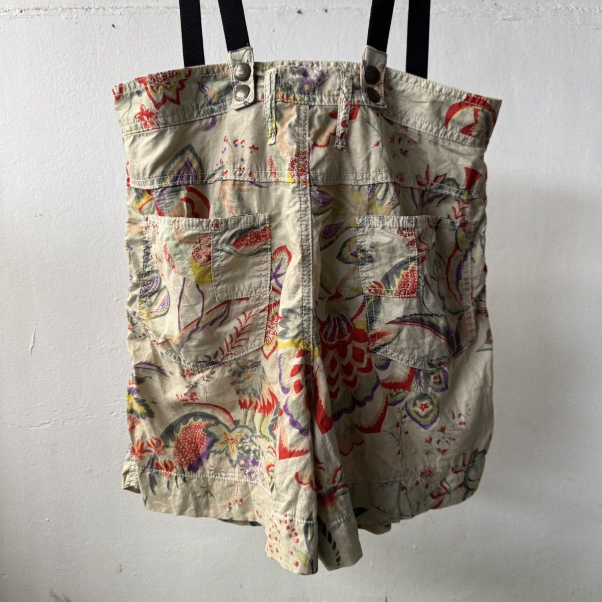 Other See by Chloé Floral Hawaii Pattern Shorts Suspenders Size 28" / US 6 / IT 42 - 6 Thumbnail