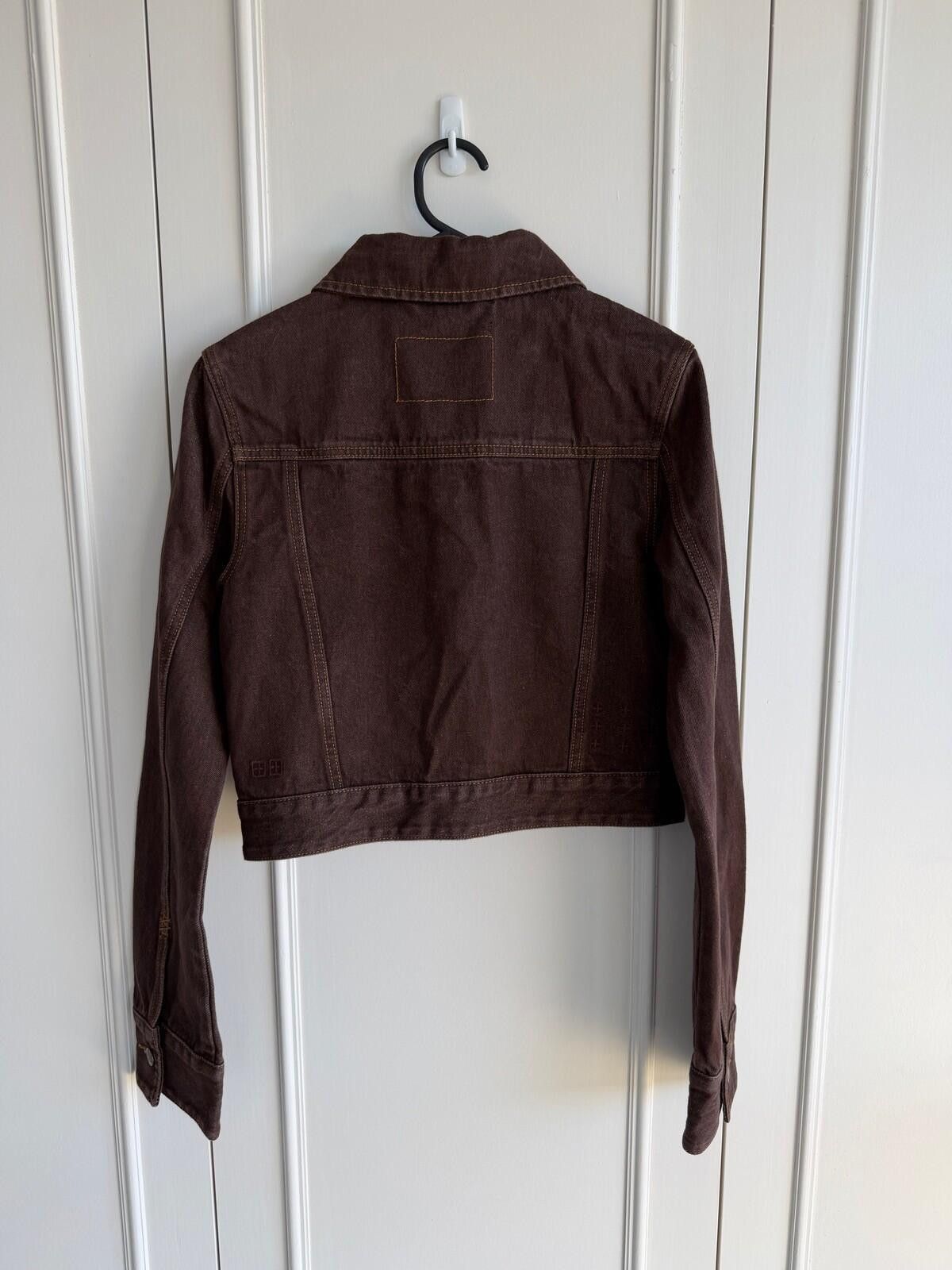 Ksubi new Ksubi womens brown Saddle Trucker Jacket top small s 8 Size S / US 4 / IT 40 - 7 Thumbnail