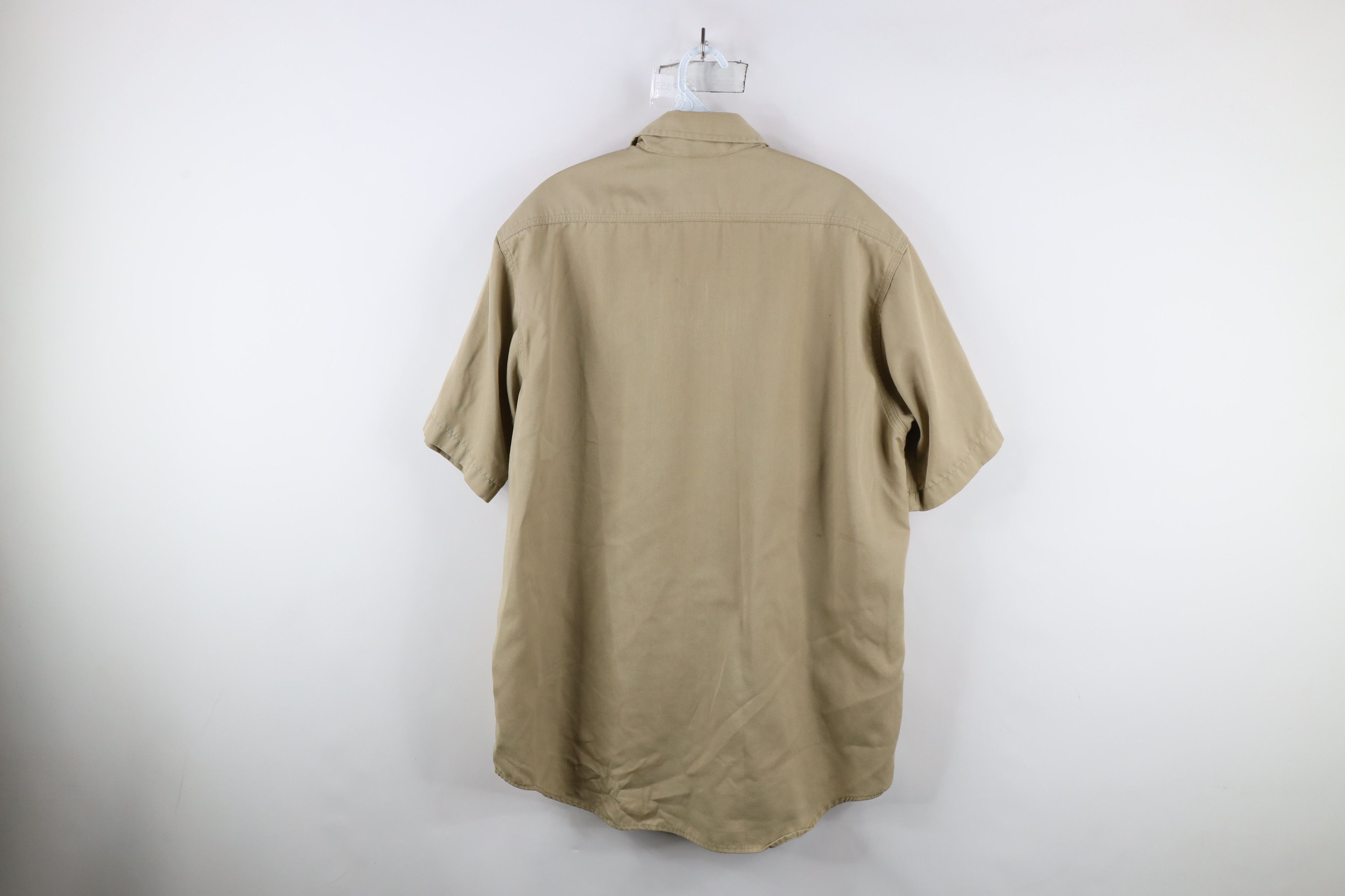 Carhartt × Vintage Vintage 90s Carhartt Out Workwear Mechanic Button Shirt Size US XXL / EU 58 / 5 - 11 Thumbnail