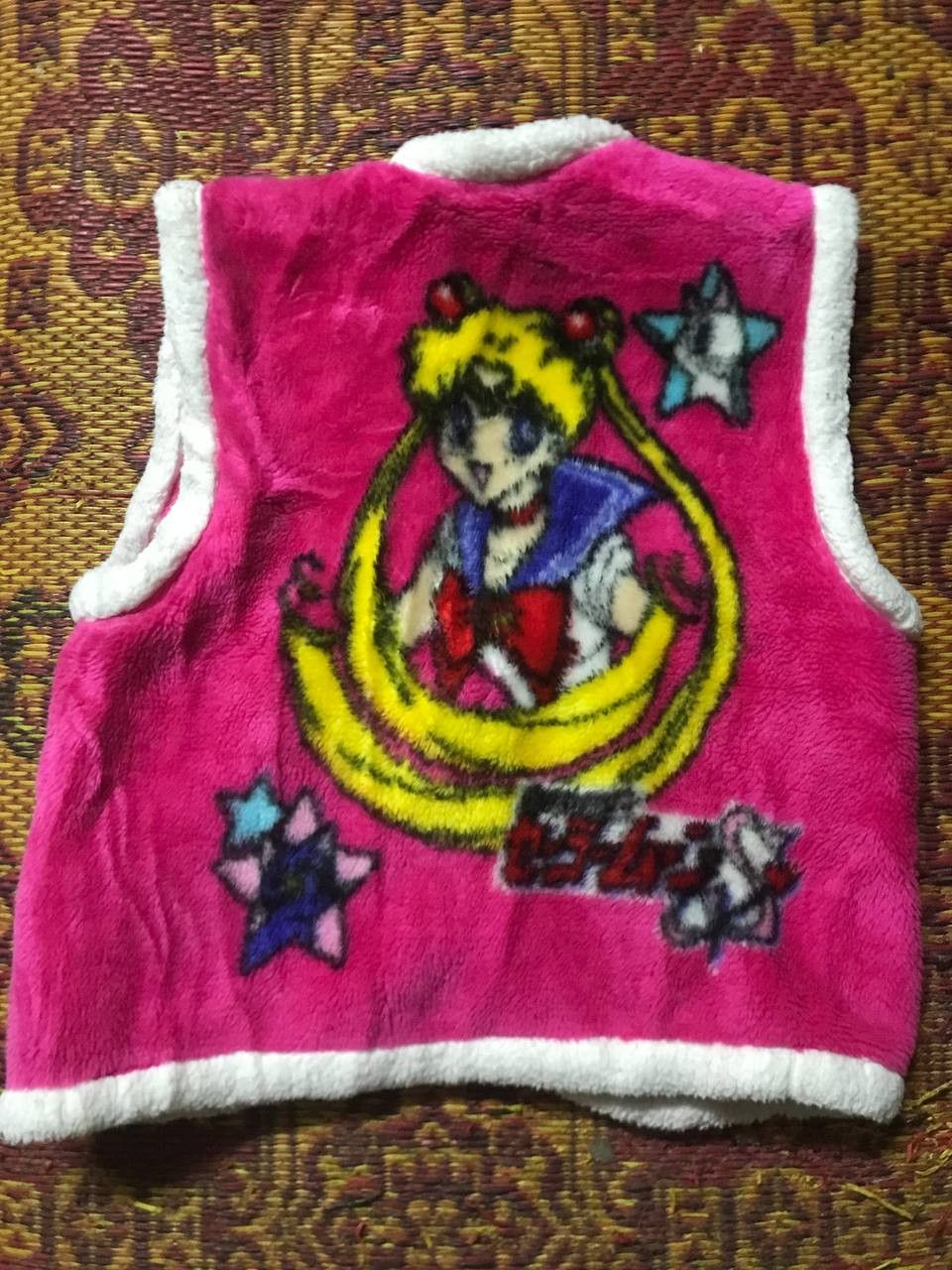 Cartoon Network × Japanese Brand × Vintage Vintage Sailormoon Fleece Vest Size US XS / EU 42 / 0 - 1 Thumbnail