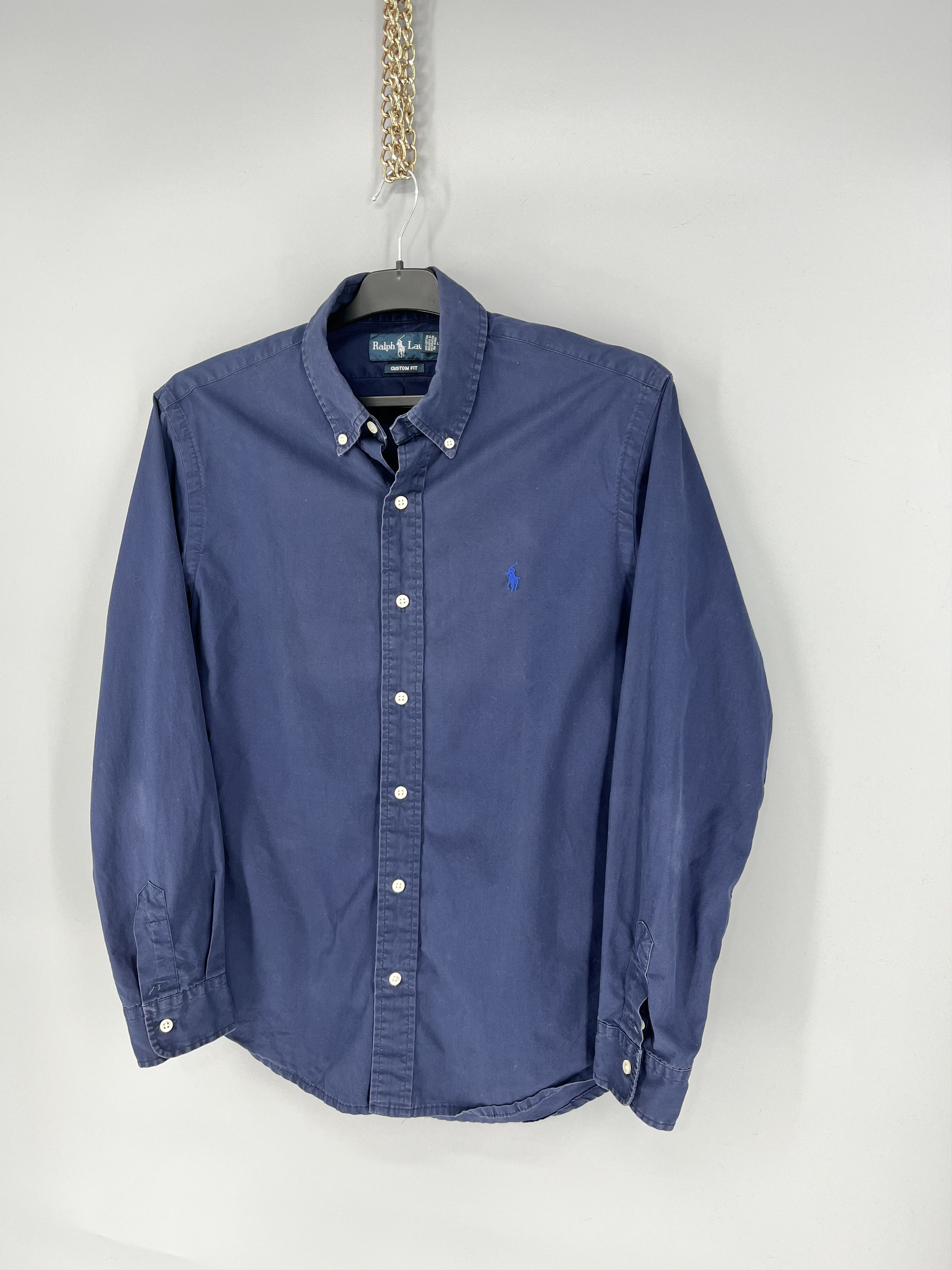 Polo Ralph Lauren Vintage Navy Shirt Polo Ralph Lauren Size M Rare Size US M / EU 48-50 / 2 - 3 Thumbnail