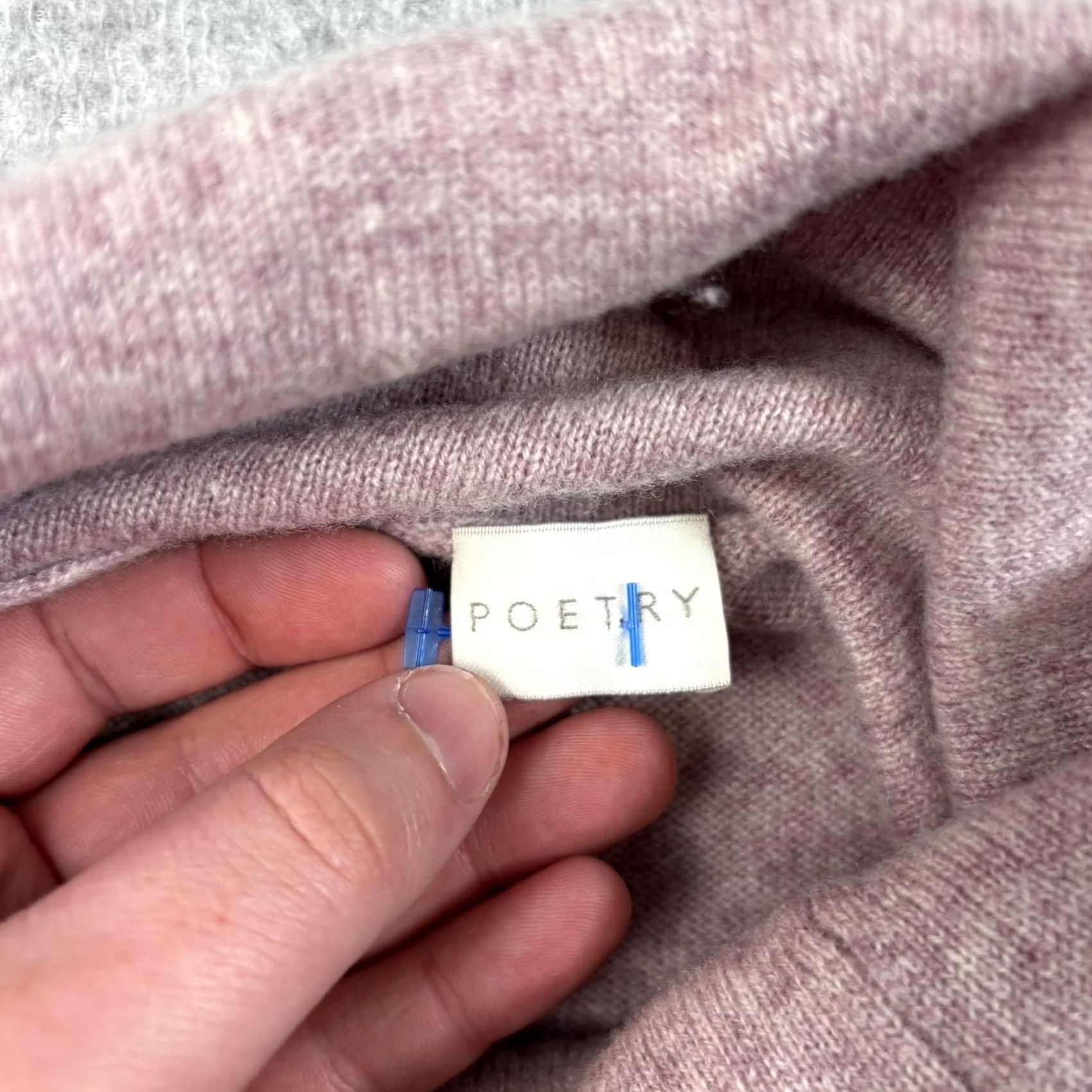 Vintage Poetry Cashmere Sweater Women 10 Pink Turtleneck Pullover Side Buttons Heritage Size L / US 10 / IT 46 - 3 Thumbnail