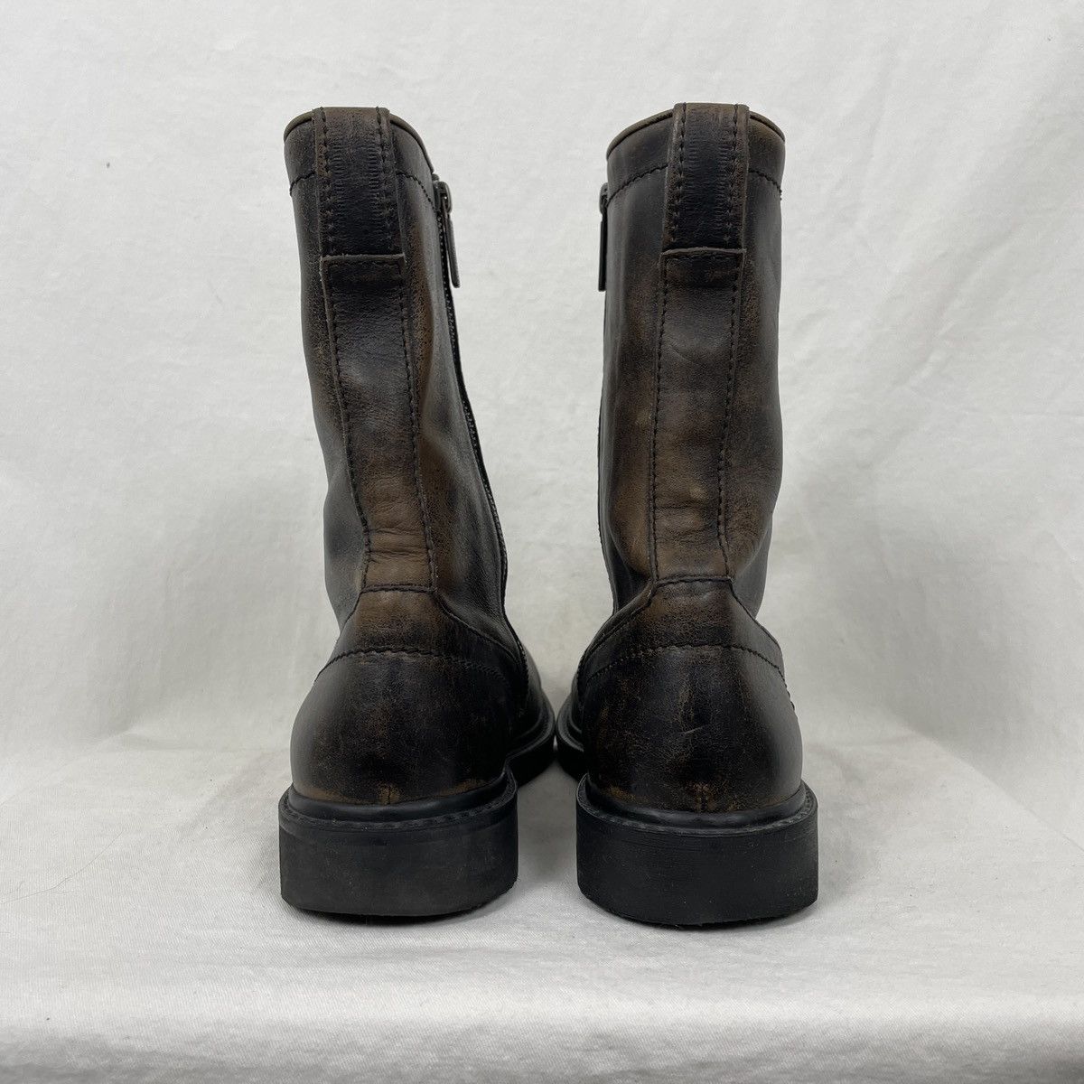 Dirk Bikkembergs 00S DIRK BIKKEMBERGS DISTRESSED ZIP BOOTS Size US 10 / EU 43 - 4 Thumbnail