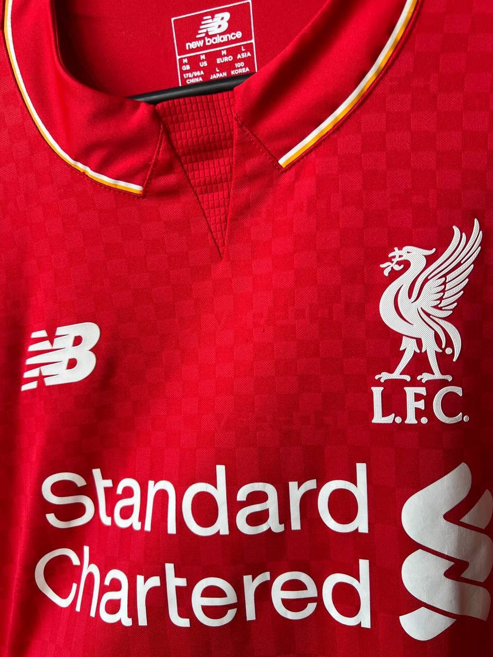 New Balance 2015/16 LIVERPOOL FC HOME SOCCER JERSEY FOOTBALL SHIRT SZ M Size US M / EU 48-50 / 2 - 8 Thumbnail