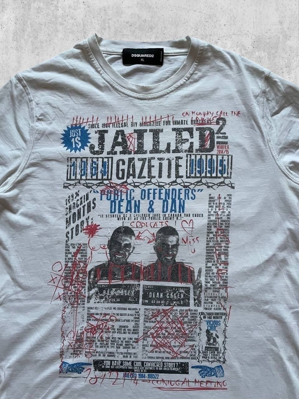 Dsquared2 DSQUARED2 ROBBERY tee t shirt vintage band Size US L / EU 52-54 / 3 - 2 Thumbnail