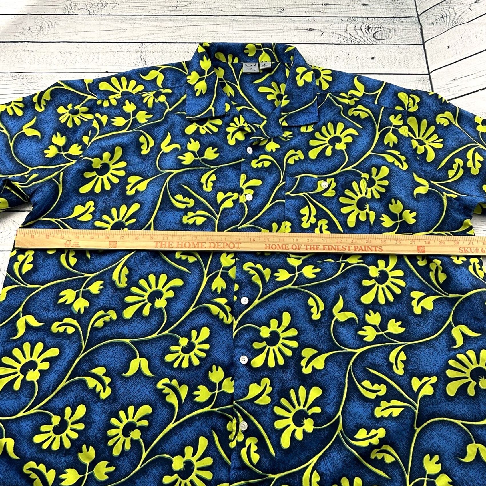 Ocean Pacific Vintage Ocean Pacific Short Sleeve Hawaiian Button-Up Shirt Men's 4X Blue OP Hawaiian Shirt Mens 4X Blue Size US XXL / EU 58 / 5 - 4 Thumbnail