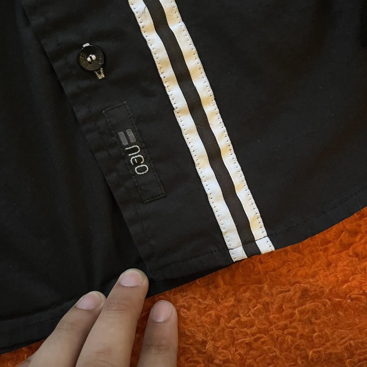 Japanese Brand × Vintage Y2K Neo Black + White Long Sleeve Collard Dress Style Shirt Size US M / EU 48-50 / 2 - 3 Thumbnail