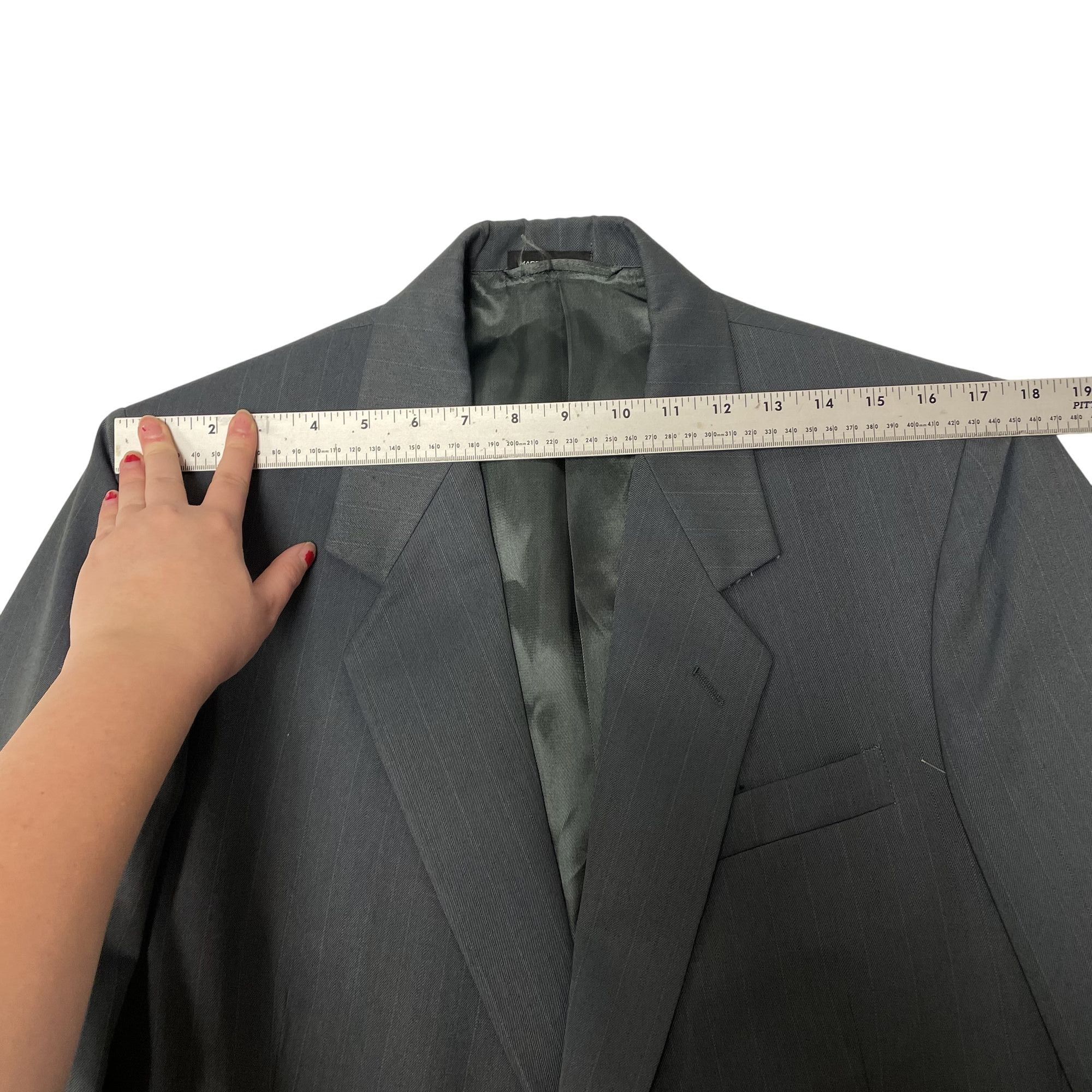Other NWT NEW NoS Vtg Webster Sport Coat CHALK Stripe Jacket Size 42R - 11 Thumbnail