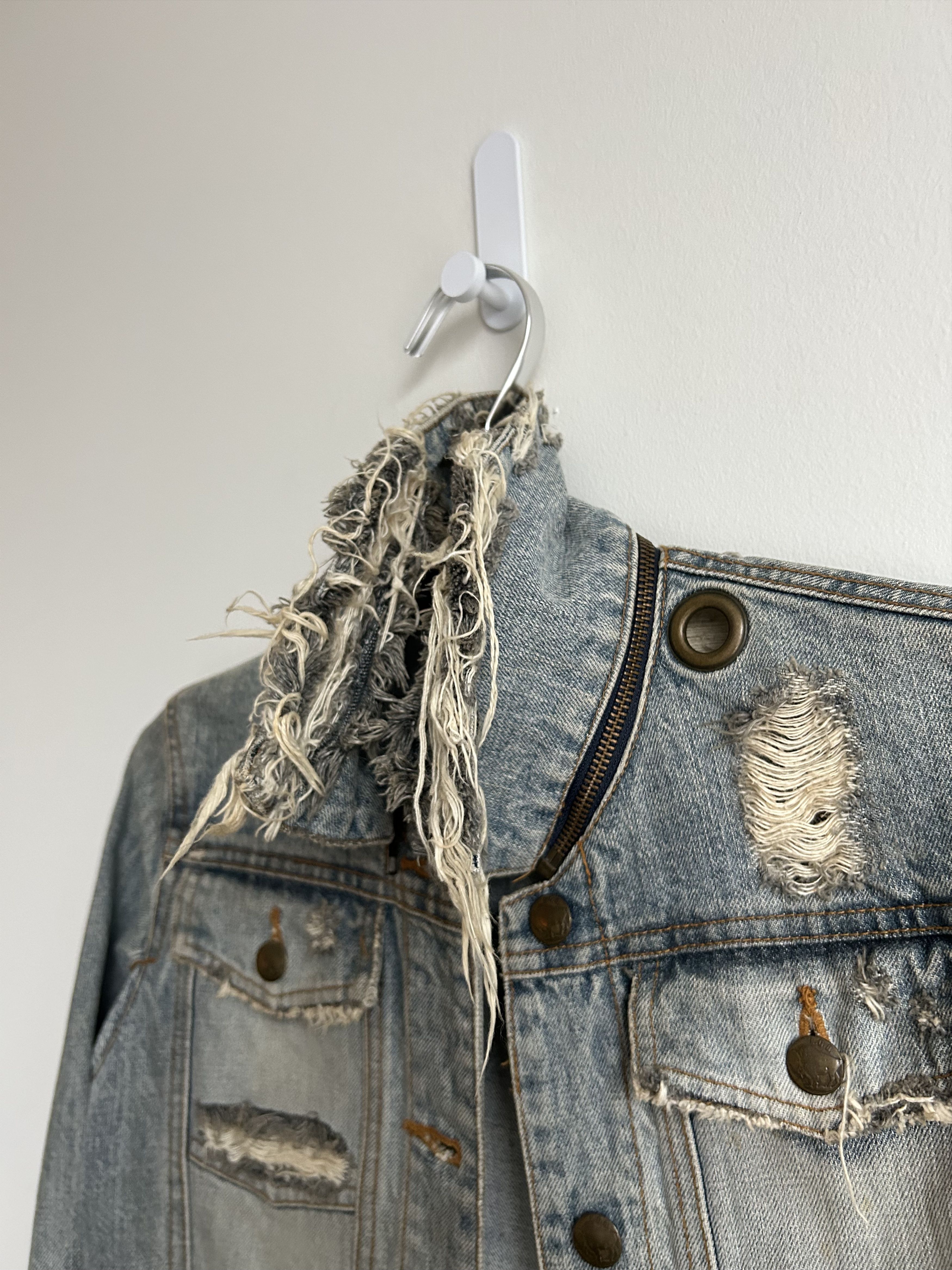 Le Grande Bleu (L.G.B.) L.G.B. Crash Denim Jacket Size US XS / EU 42 / 0 - 7 Thumbnail