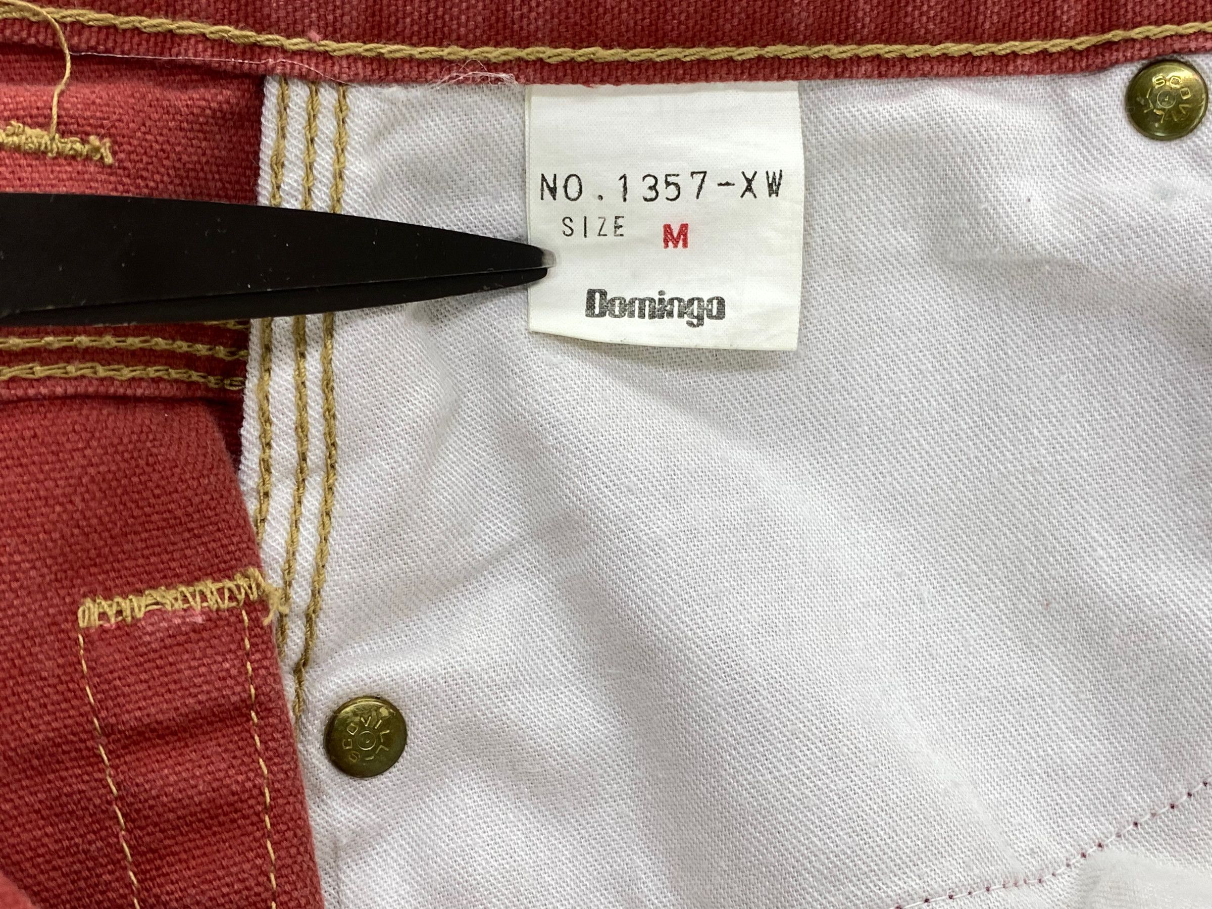 Japanese Brand Vintage Domingo High Waisted Jeans 90s Japanese Denim Women Size 25" / US 0 / IT 36 - 9 Thumbnail