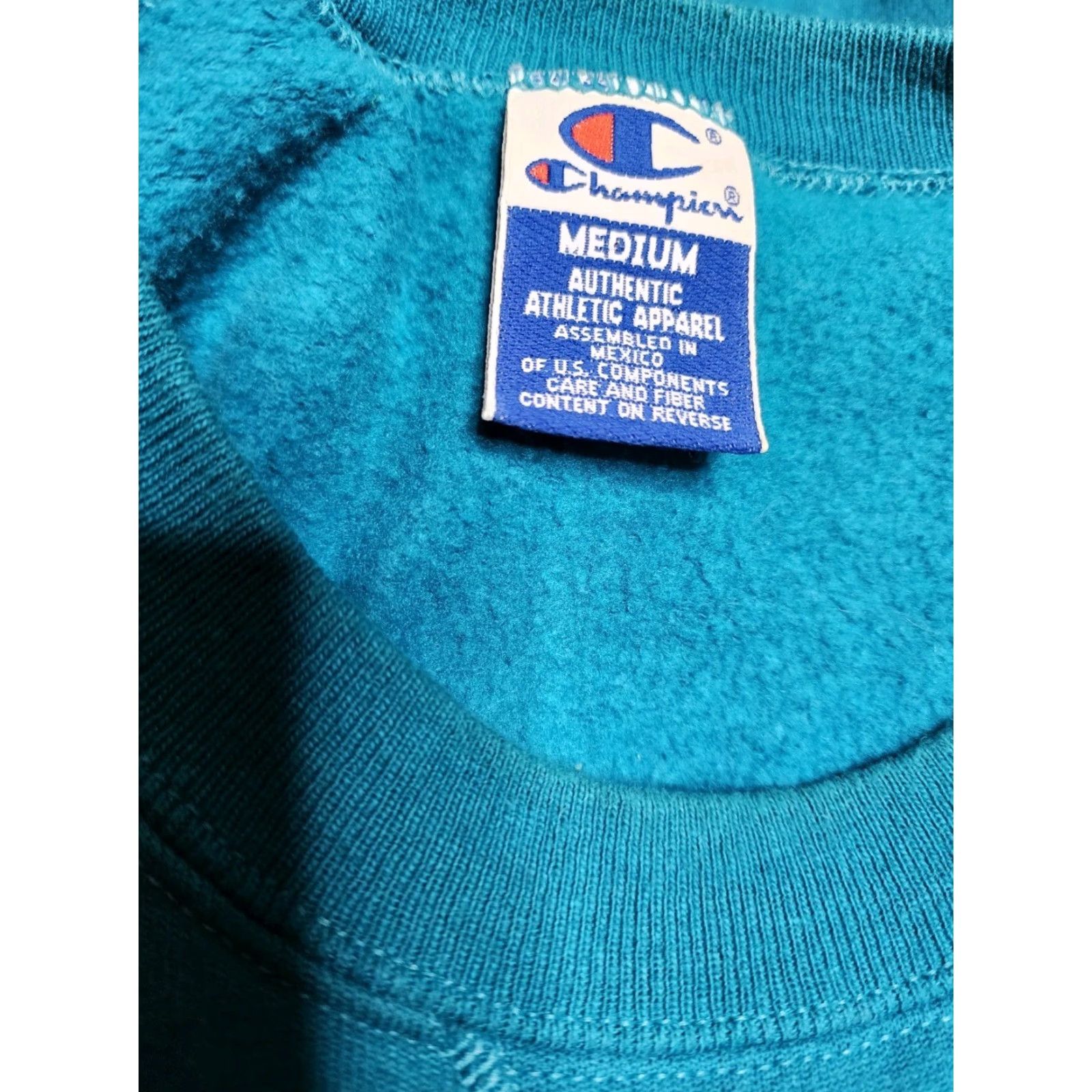 Champion VINTAGE Champion Pullover Sweatshirt Men M Blue Embroidered Casual 90s Classic Country/USA Size US M / EU 48-50 / 2 - 6 Thumbnail