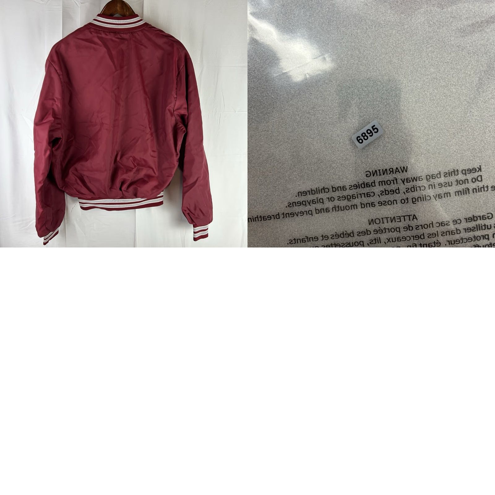 Vintage VINTAGE HOWE Athletic Jacket Oilers Red Made in USA Mens Medium 80s 90s Baseball Hockey Football Snap Varsity Jacket Men Red M USA Oilers 80s 90s Size US M / EU 48-50 / 2 - 9 Thumbnail