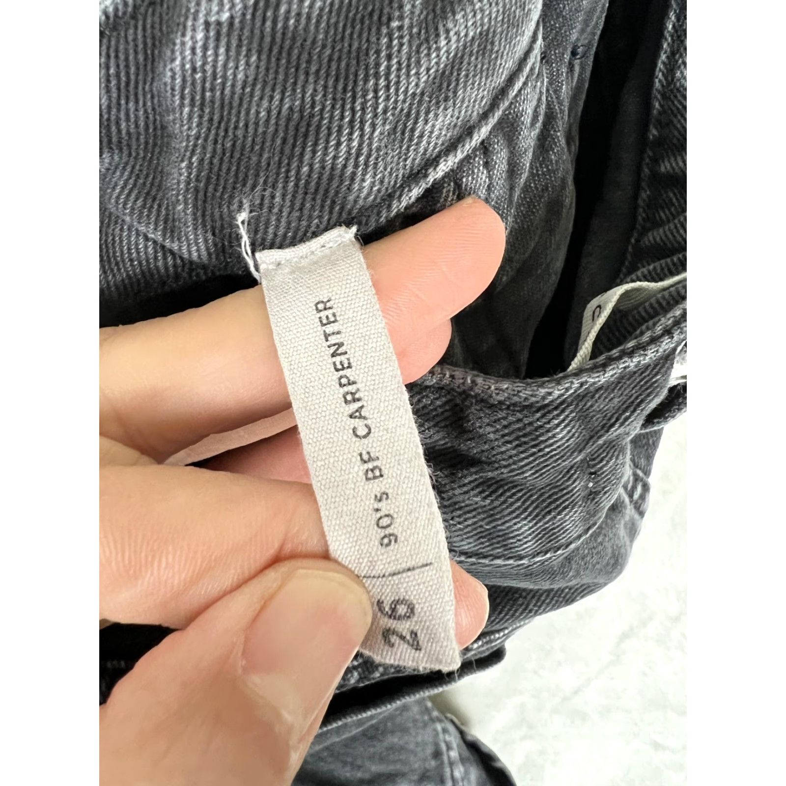 Pacsun PacSun Jeans Womens 26 Boyfriend Carpenter 90s BF Charcoal Gray Denim Relaxed Inseam 32 Zip Fly Pants The Size 26" / US 2 / IT 38 - 5 Thumbnail