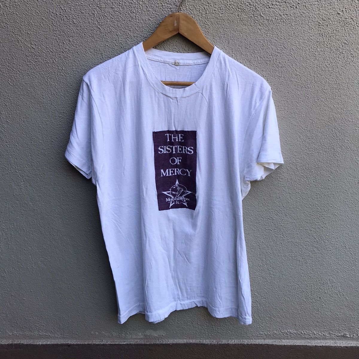 Band Tees Vintage 80s SISTER OF MERCY band tee promo merciful release Size US L / EU 52-54 / 3 - 1 Thumbnail