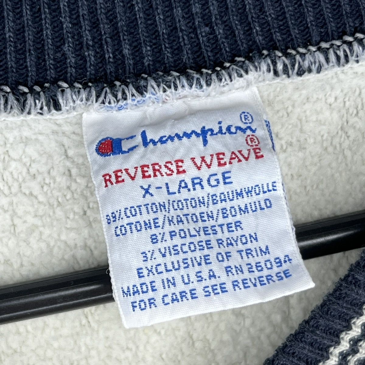 Champion × Vintage Champion Vintage Sweatshirt 80s Reverse Weave Script Logo Size US XL / EU 56 / 4 - 3 Thumbnail