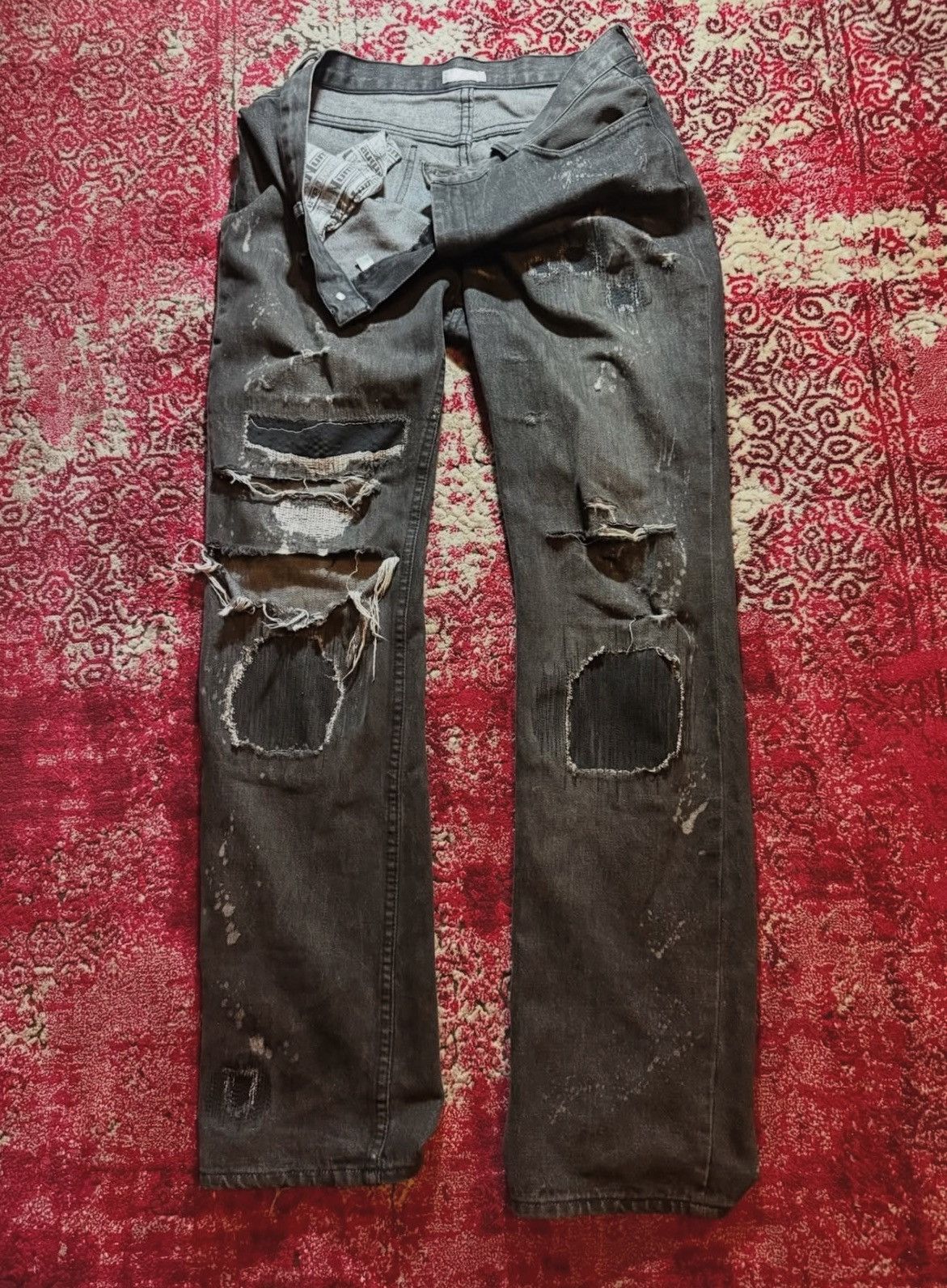 Number (N)ine AW2001 Number Nine Grunge Denim | Grailed