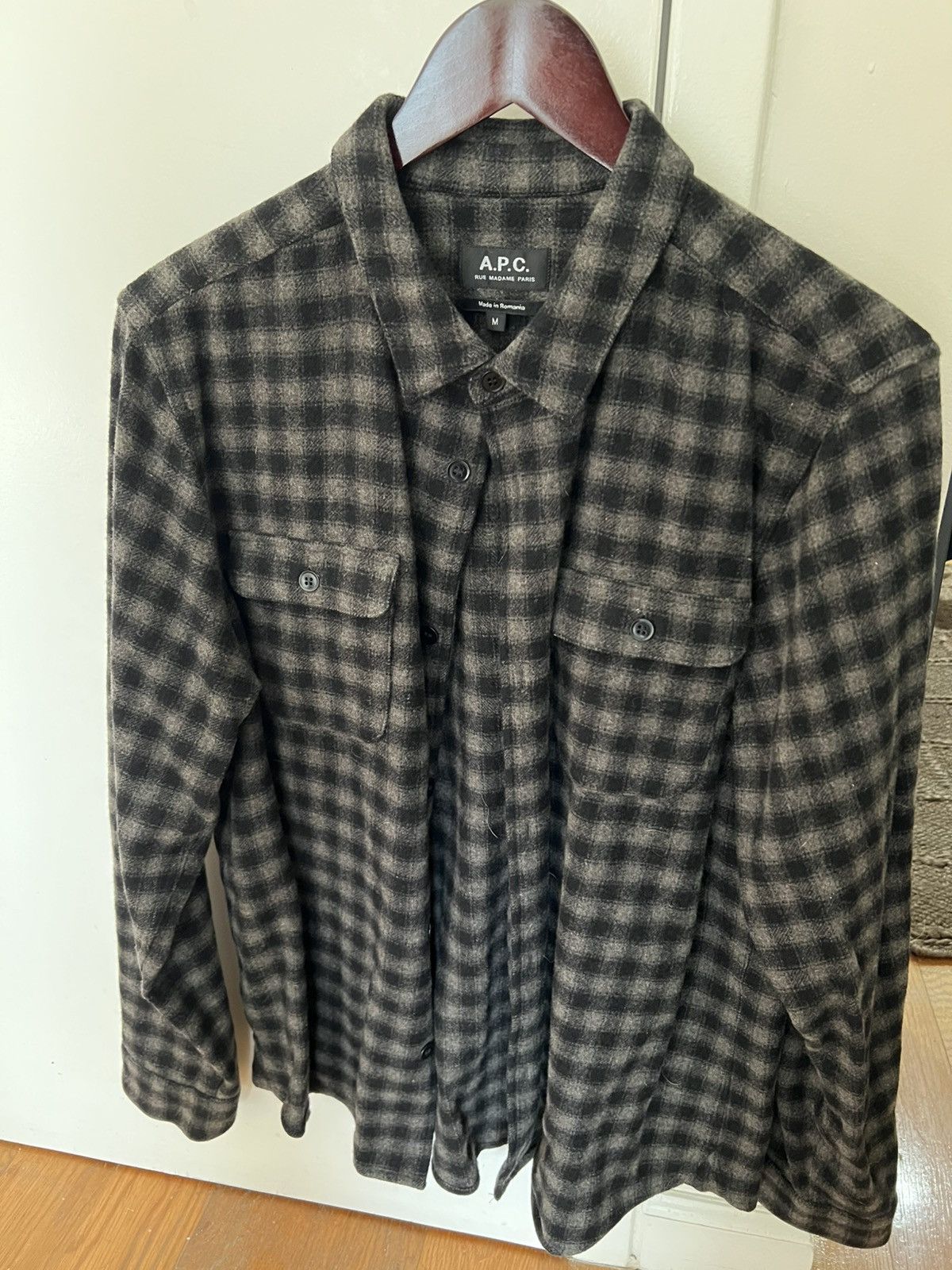 Wool Button-Up Overshirt