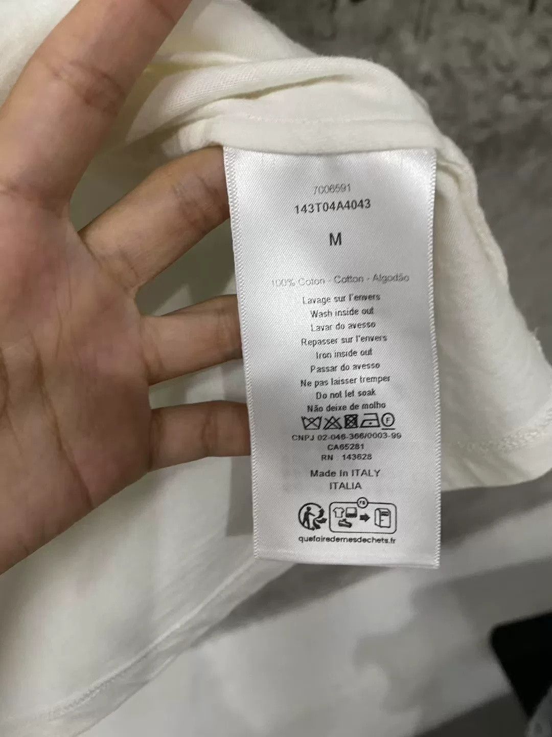 Dior Dior Blue White Classic Stripe Slogan Tee Size US M / EU 48-50 / 2 - 5 Thumbnail
