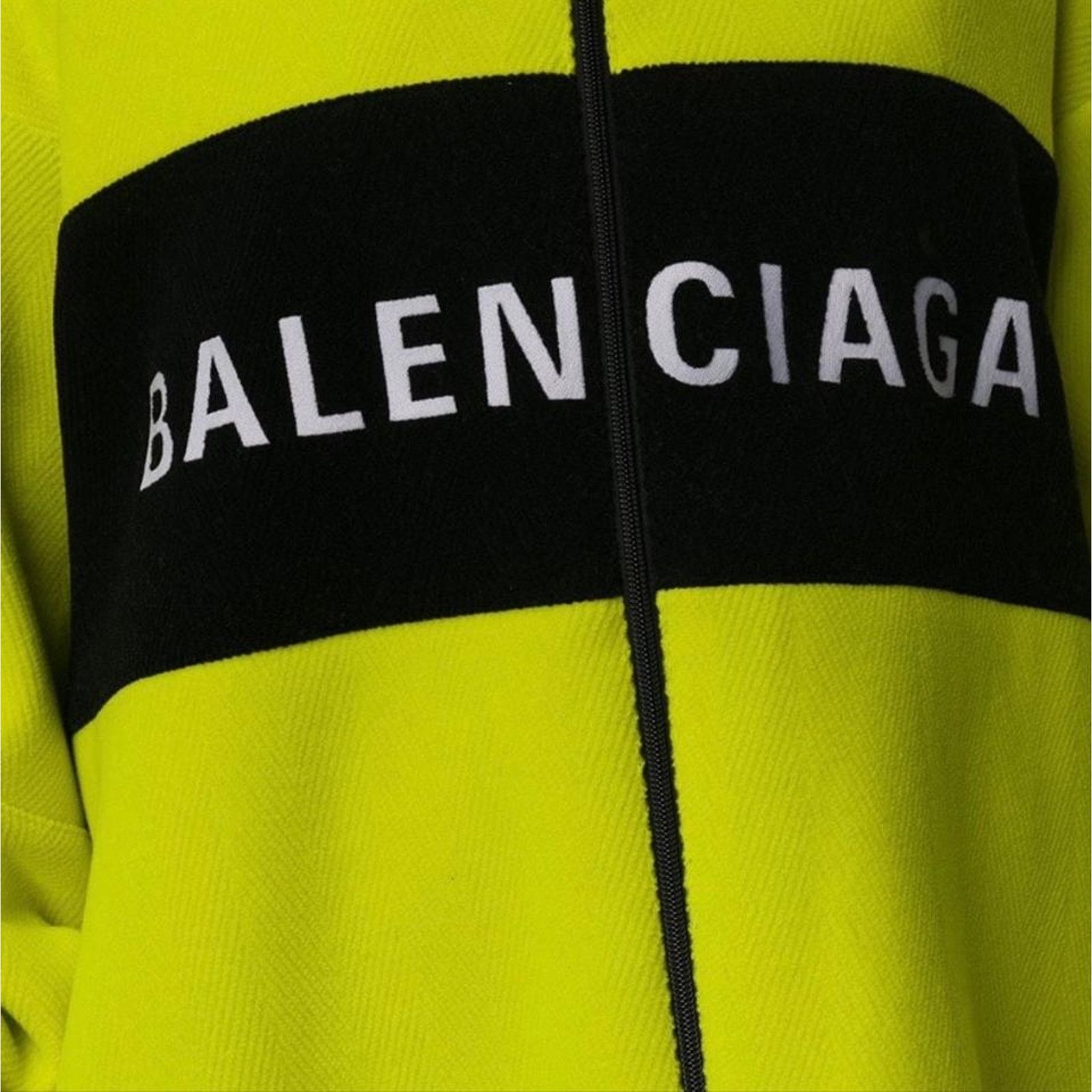 Balenciaga Oversized logo color block wool blend track jacket Size L / US 10 / IT 46 - 5 Thumbnail