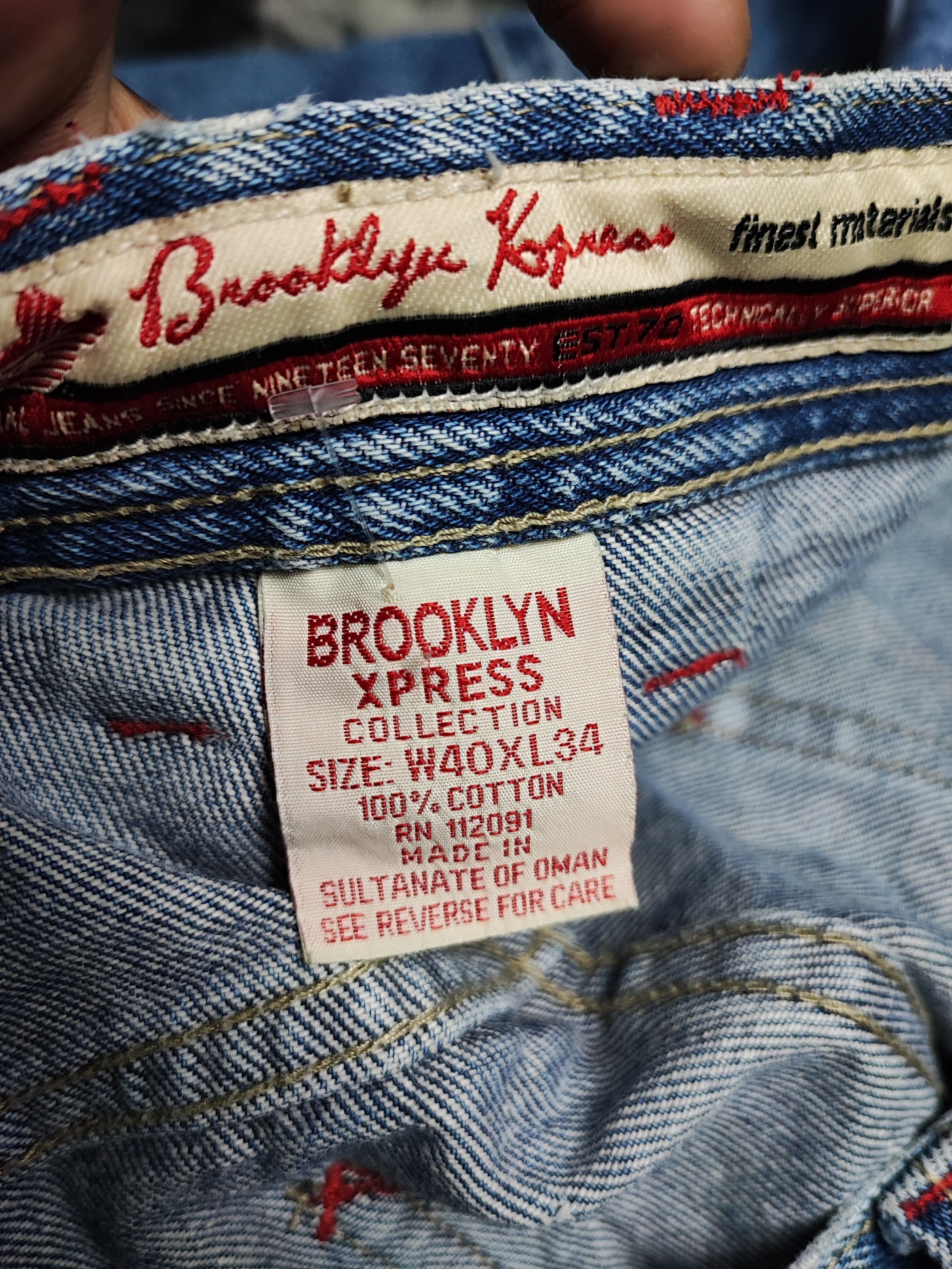 Brooklyn Xpress BAGGY DOUBLE KNEE VINTAGE Y2K BROOKLYN XPRESS JEANS Size US 40 / EU 56 - 19 Thumbnail
