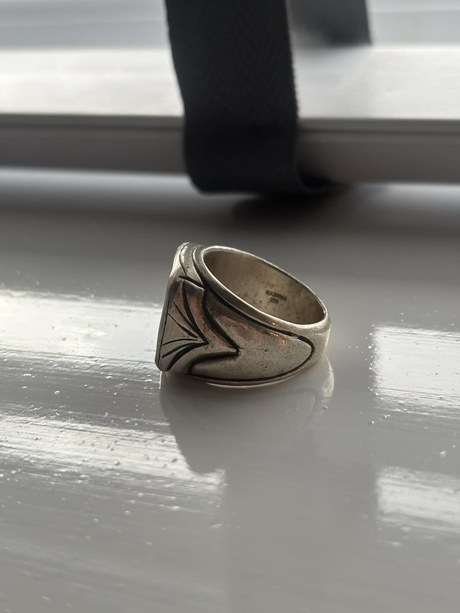 John Varvatos John Varvatos Lapis & Silver Ring Size ONE SIZE - 3 Thumbnail