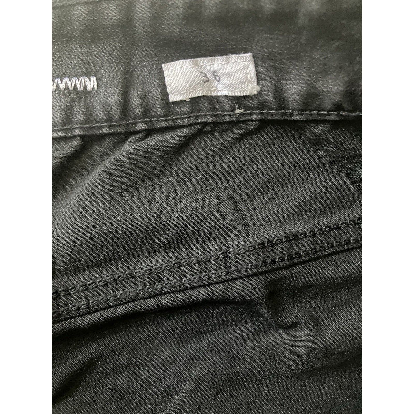 Other First Row Raw Hem Ripped Distressed Black Washed Demin Camo Size US 36 / EU 52 - 6 Thumbnail