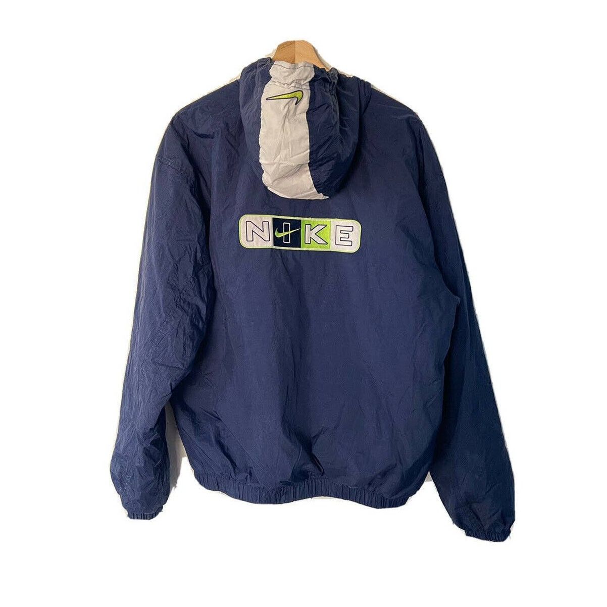 Nike Vintage 90’s L Nike Blue Lined Jacket Zip 90s VTG Size US L / EU 52-54 / 3 - 2 Thumbnail