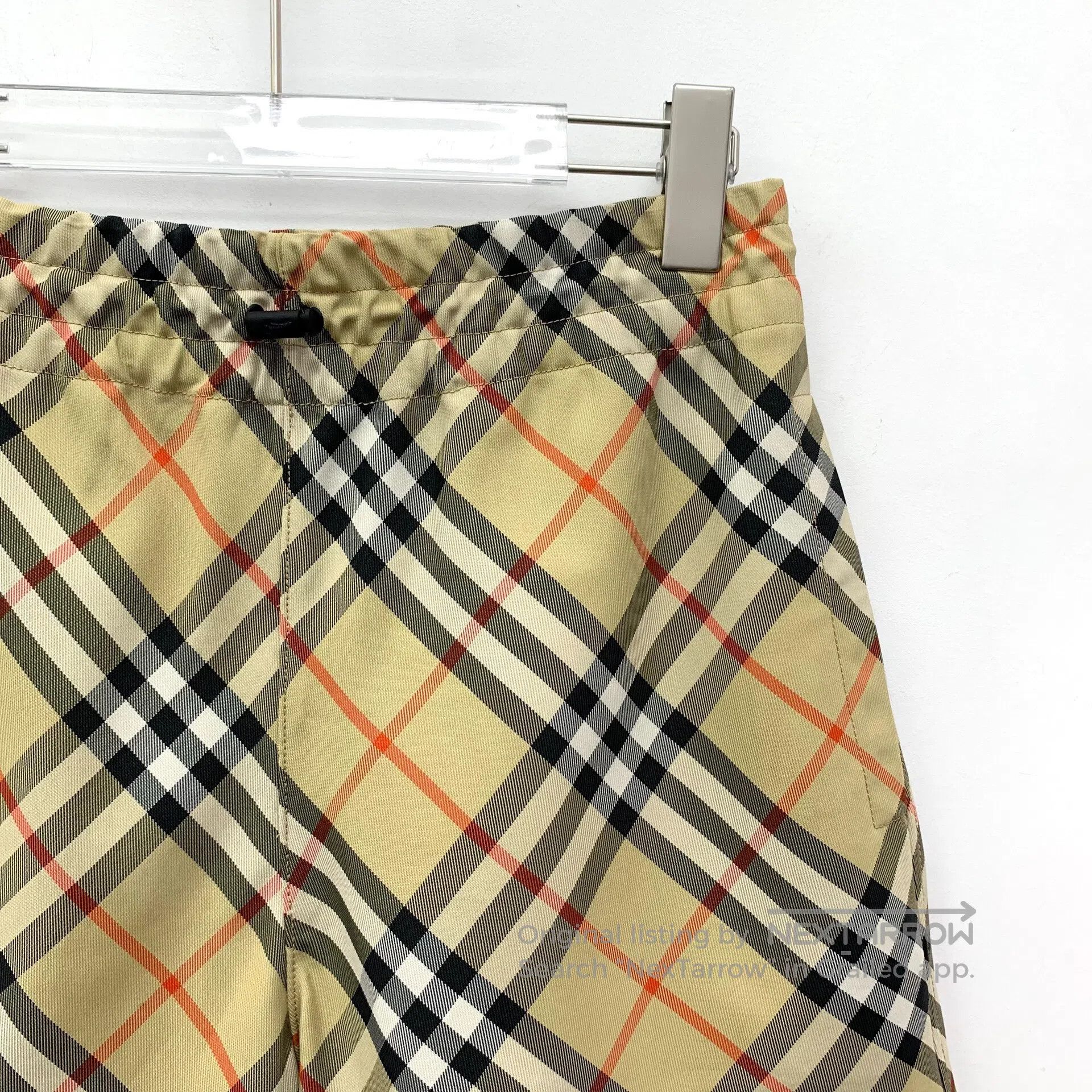 Burberry Burberry Brown classic plaid design elastic waist casual s Size 35" - 3 Thumbnail