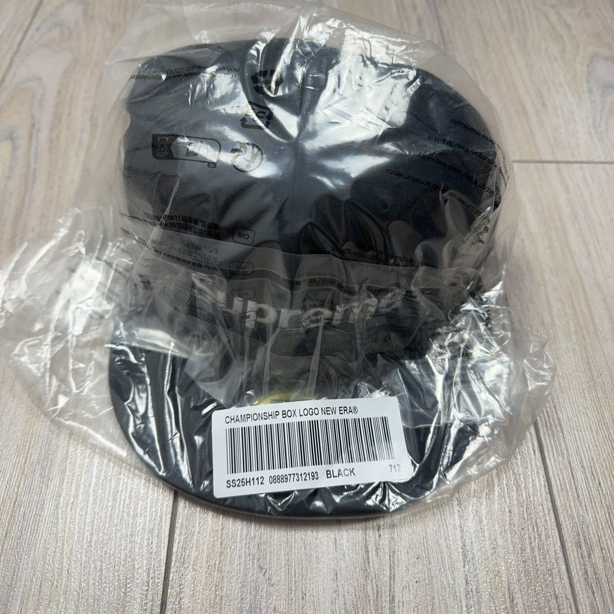 New Era × Supreme Supreme Championship Box Logo Fitted Hat Black Deadstock Size ONE SIZE - 5 Thumbnail