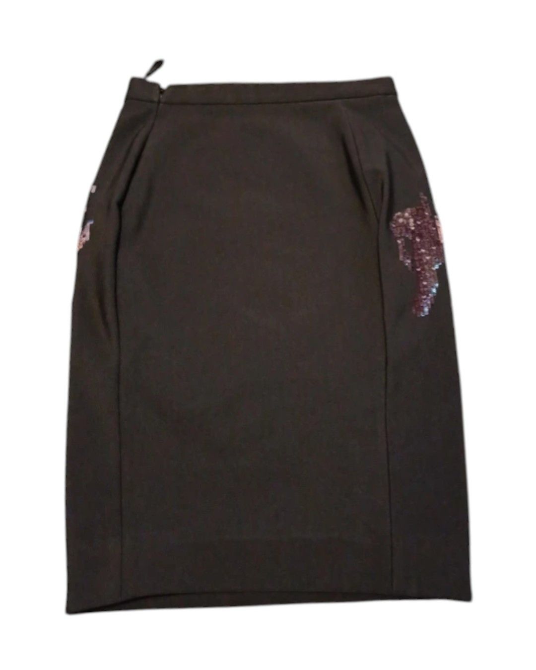 Givenchy RARE ROTTWEILER SEQUIN-EMBELLISHED SKIRT Size 26" / US 2 / IT 38 - 4 Thumbnail
