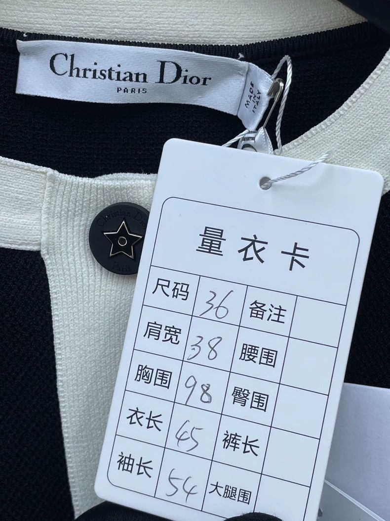 Dior Dior Black and White Knit Cardigan Jacket-2506 Size S / US 4 / IT 40 - 6 Thumbnail