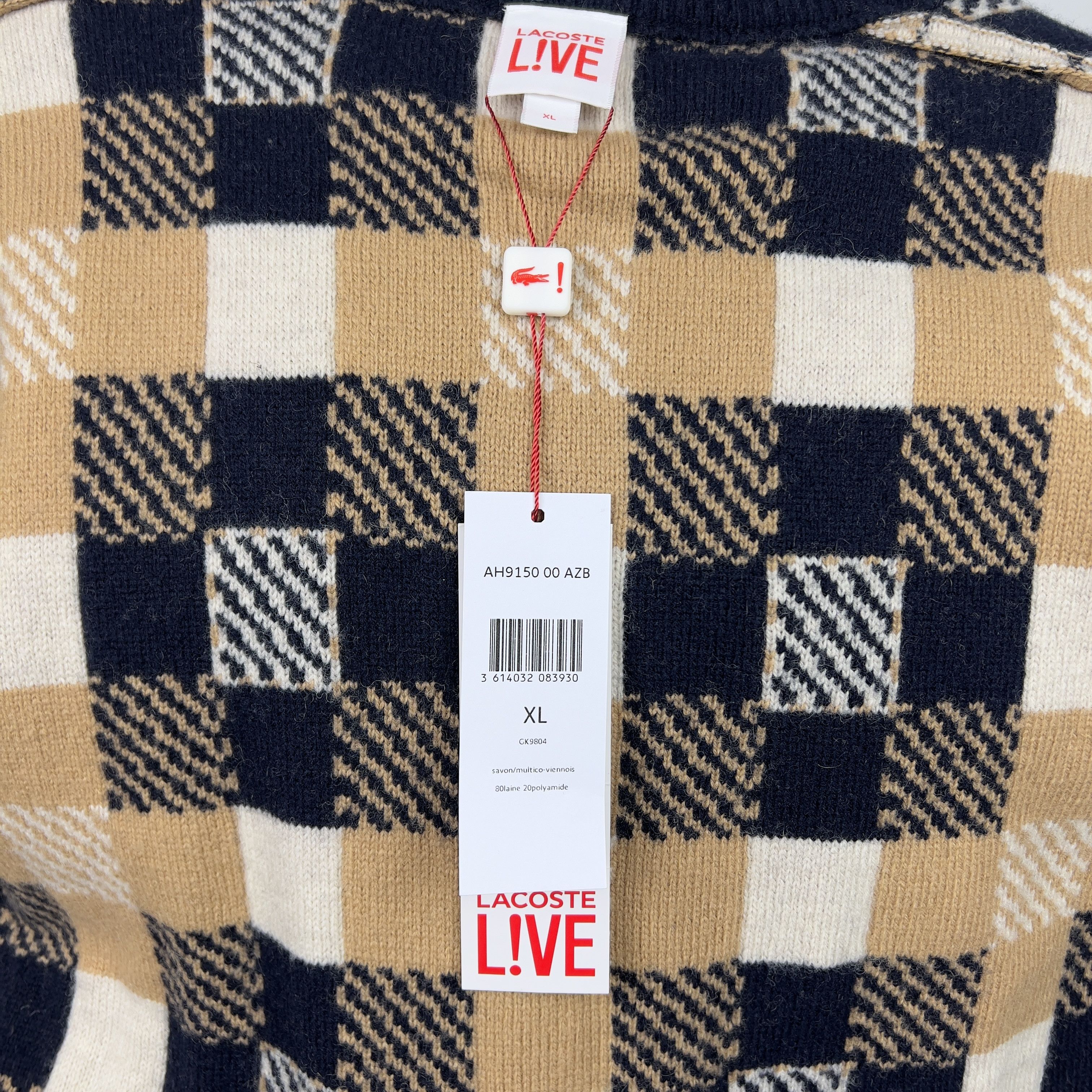 Lacoste NWT Lacoste Live Gentlemen Style Jacket Wool Cardigan Jamper Size US XL / EU 56 / 4 - 10 Thumbnail