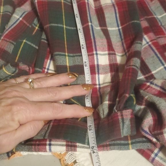 Vintage Ashley Taylor Country Vintage 90's Red Plaid Long Slv Sz. S Size 34" / US 12 / IT 48 - 15 Thumbnail