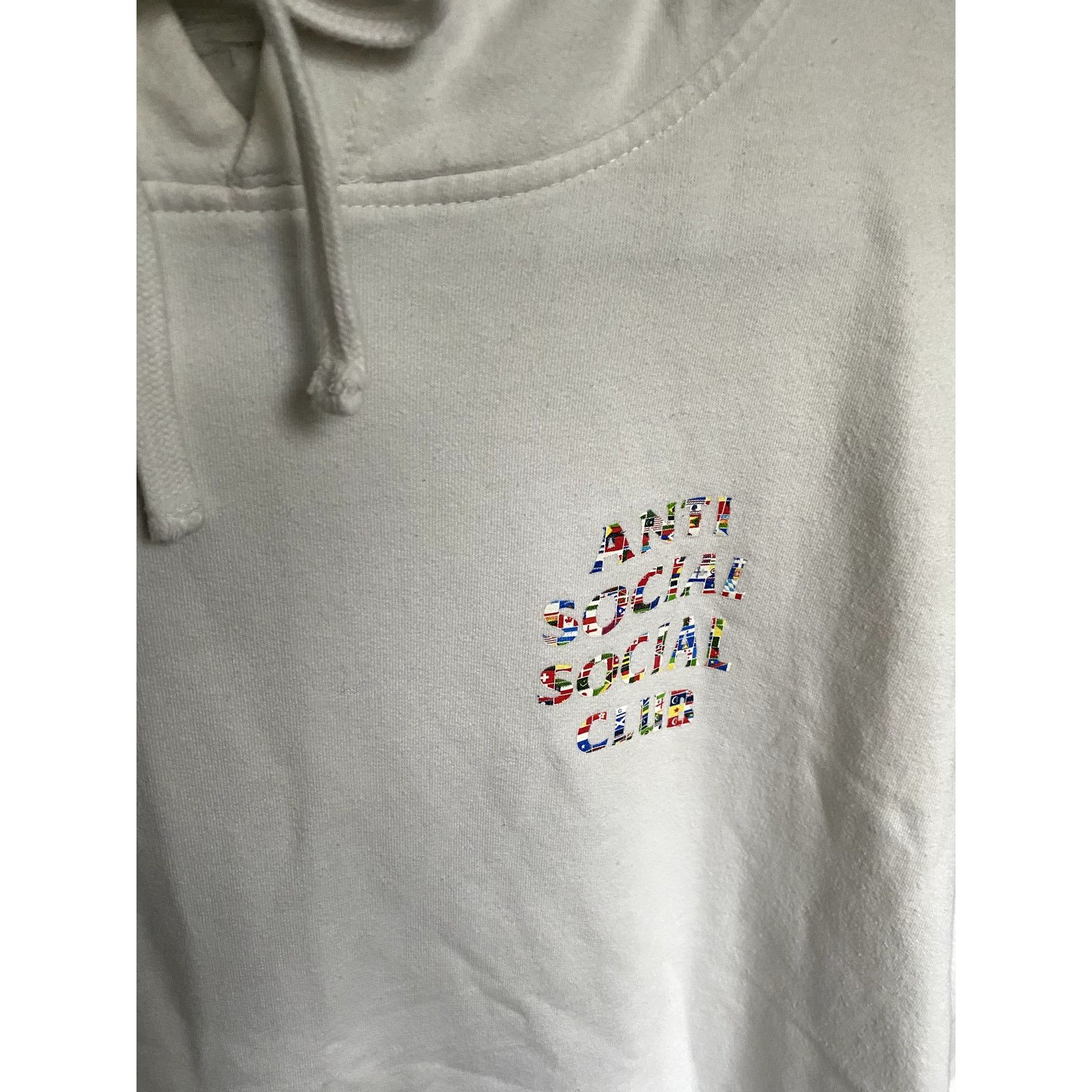 Anti Social Social Club Anti Social Social Club Flag Hoodie White Large Cotton Soft Size US L / EU 52-54 / 3 - 3 Thumbnail
