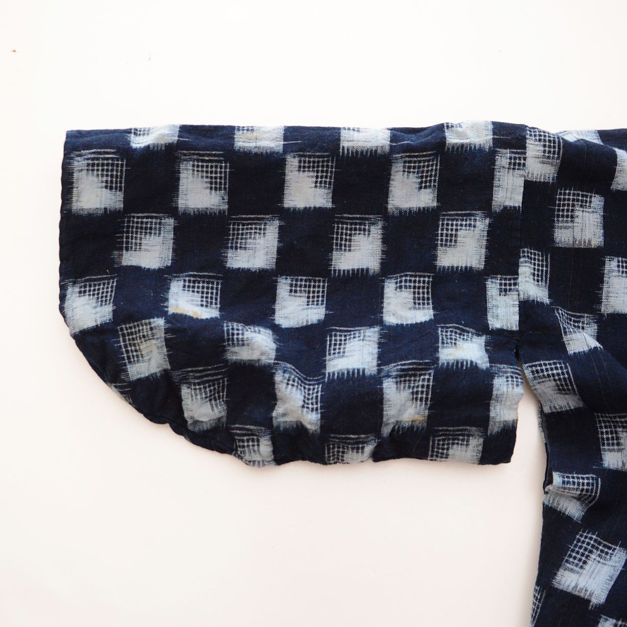 Other Japanese Vintage Indigo Kasuri Kimono Robe Handmade Remake Size US XS / EU 42 / 0 - 7 Thumbnail