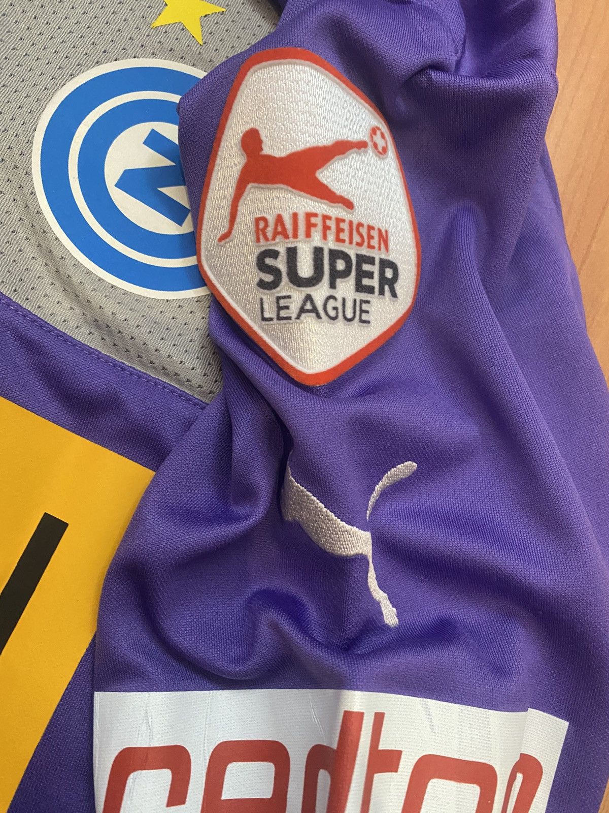 Chelsea Soccer × Puma × Vintage Grasshopper Club Zurich Math Worn Trikot Spiegel#33 Size US XL / EU 56 / 4 - 5 Thumbnail