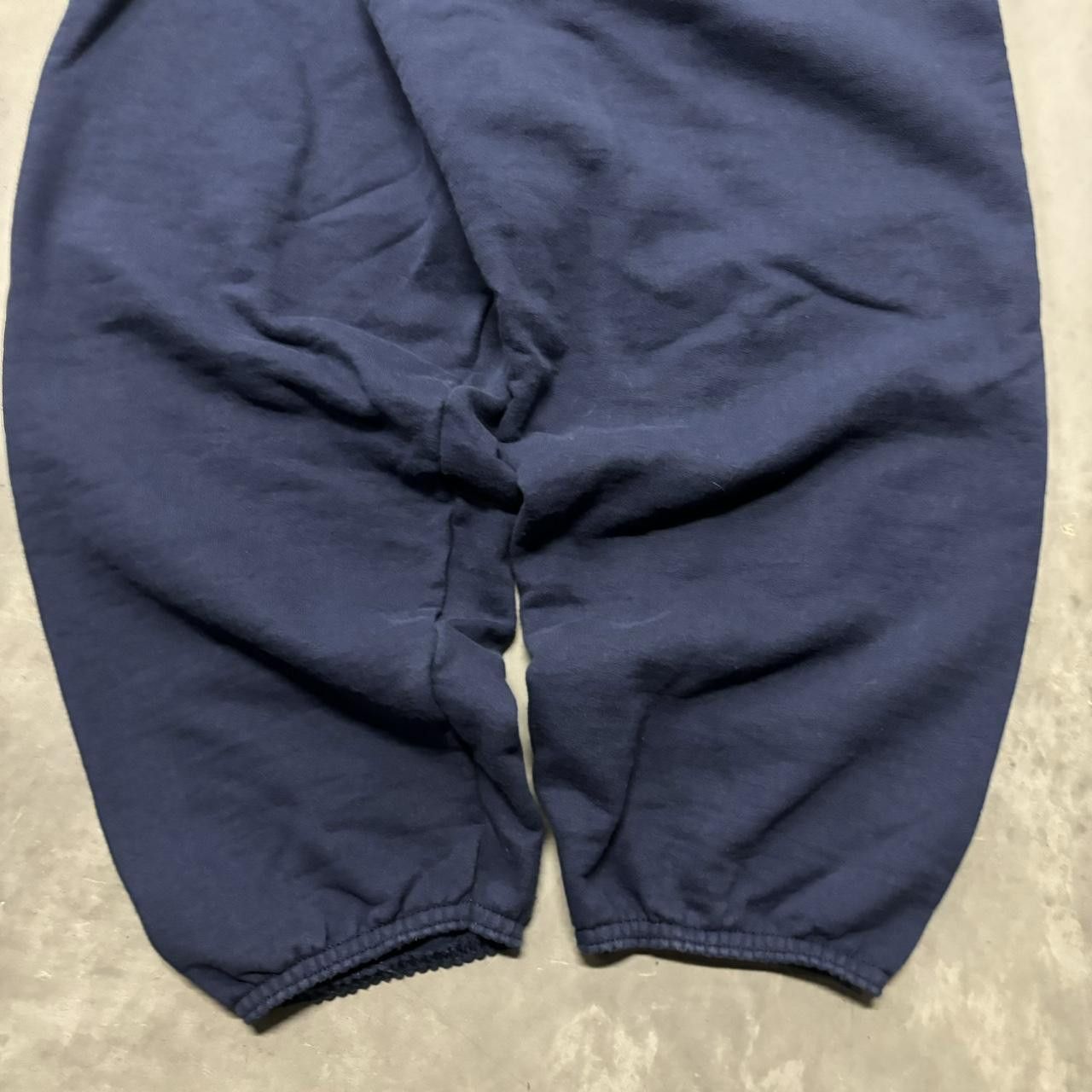Japanese Brand × Vintage Crazy Vintage 90s Navy Blue Streetwear Essential Sweatpants! Size US 30 / EU 46 - 5 Thumbnail