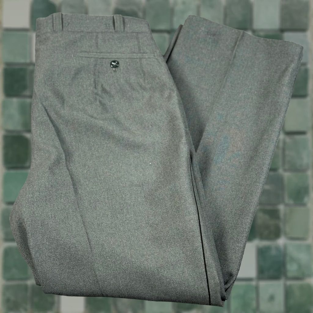 Vintage Vintage military wool blend dress pants 36x30 gray Men Size US 36 / EU 52 - 1 Thumbnail