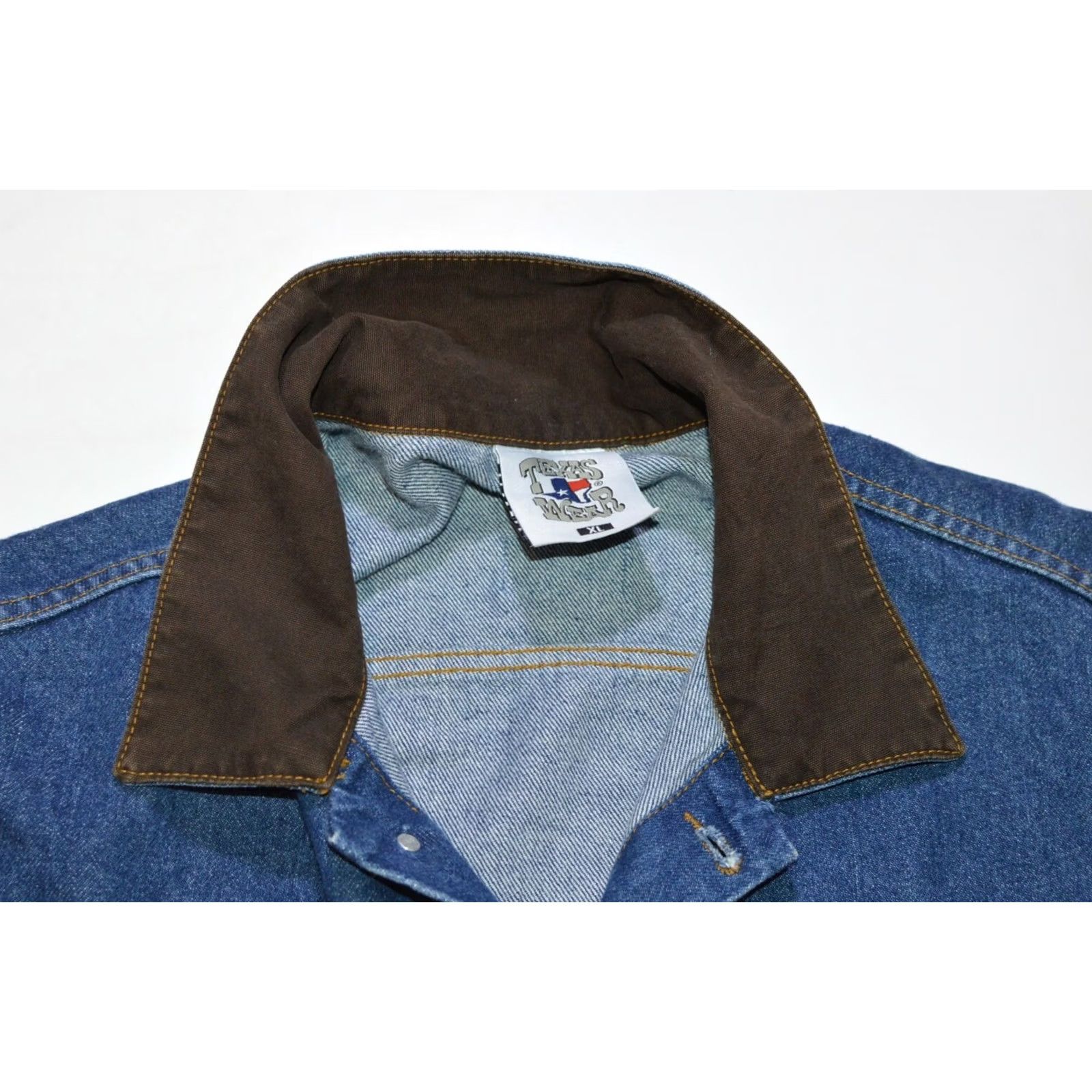 Denime Texas Wear Sturgis 2003 Black Hills Rally Denim Jacket Blue XL Mens Size XL Back Print Jacket Denim Jacket Shirts Shirt? Size US XL / EU 56 / 4 - 4 Thumbnail