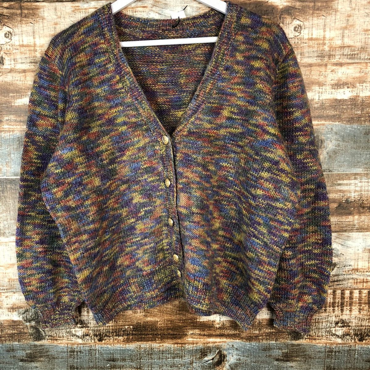 Japanese Brand Japan vintage Brown Cardigan Knitwear #A2048 Size M / US 6-8 / IT 42-44 - 3 Thumbnail