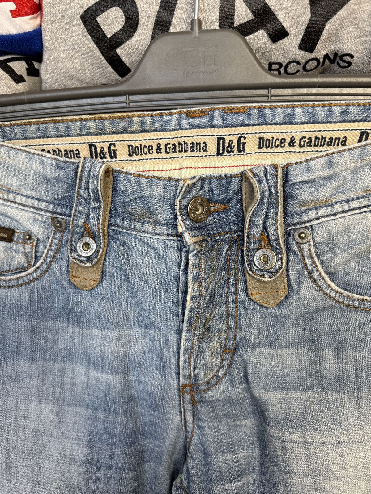Dolce & Gabbana Crazy Y2K Vintage 90s Dolce&Gabanna Denim Jeans Size US 30 / EU 46 - 6 Thumbnail