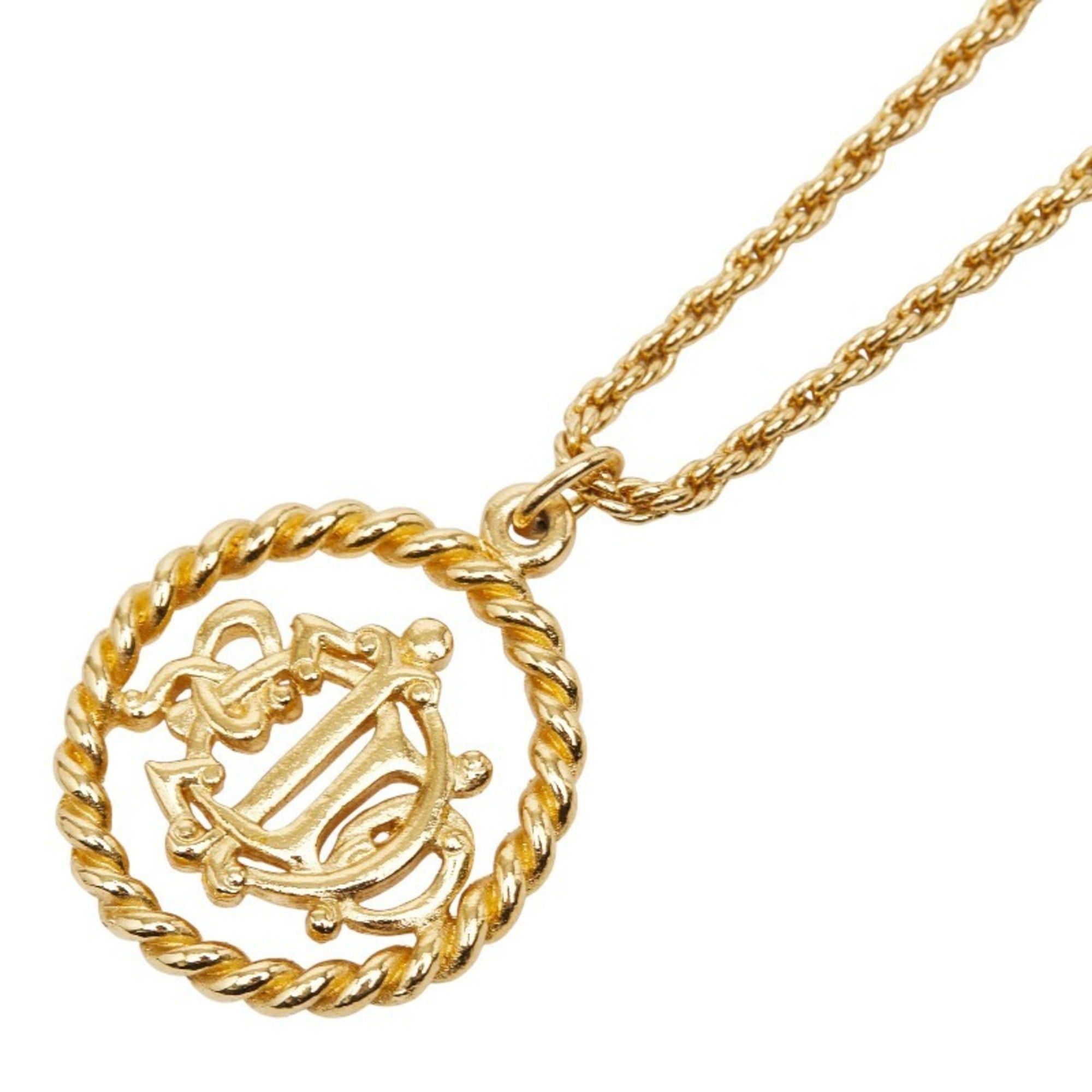 Dior Christian Dior Dior logo necklace, gold plated, for women. Size ONE SIZE - 1 Thumbnail