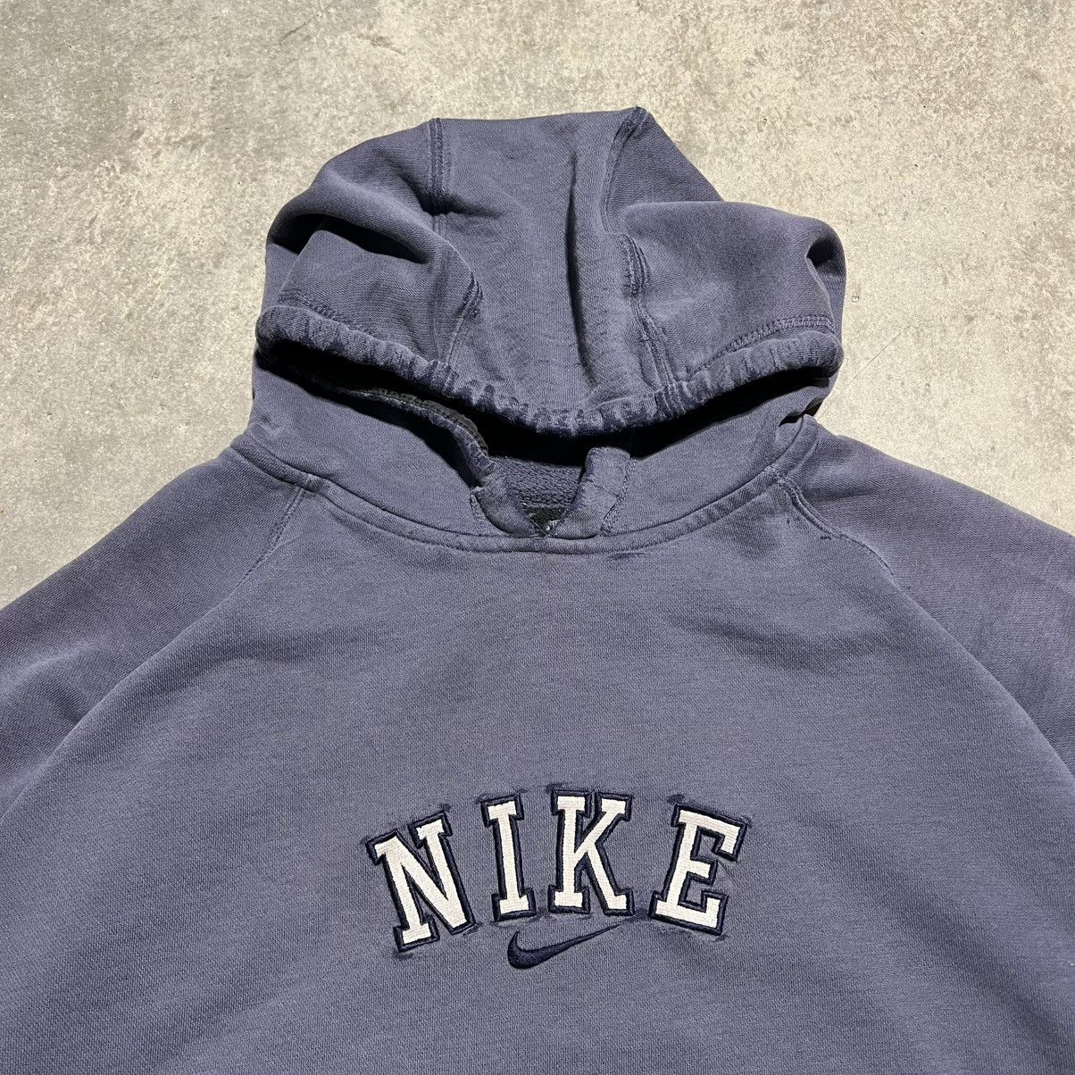 Nike × Vintage Crazy Vintage Nike Center Swoosh Boxy Hoodie Size US XL / EU 56 / 4 - 5 Thumbnail