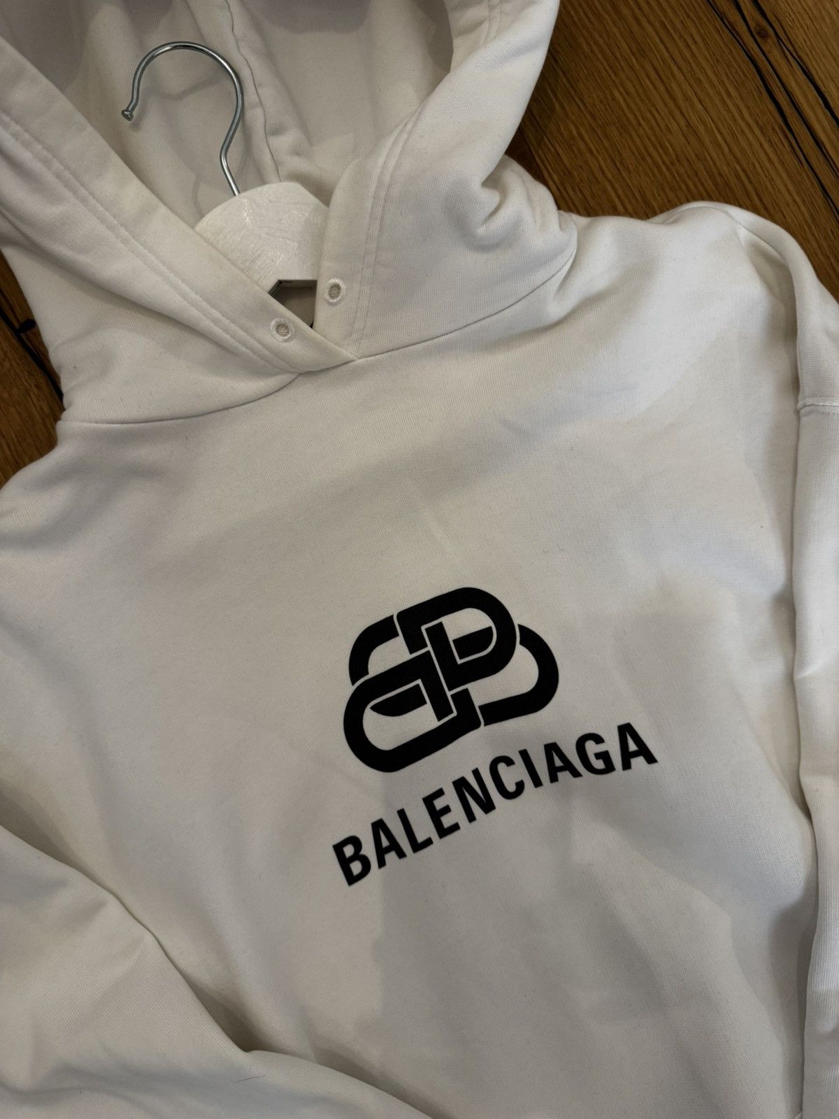 Balenciaga Balenciaga Logo Print Hoodie Size US L / EU 52-54 / 3 - 2 Thumbnail