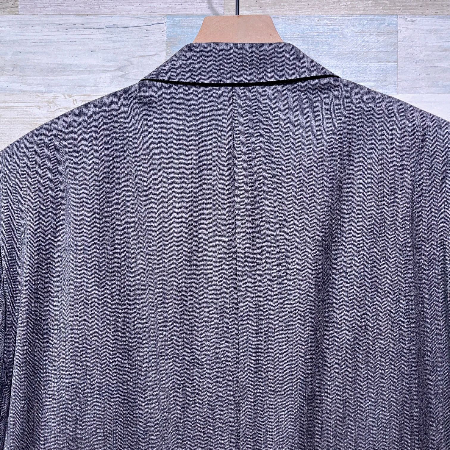 Jos. A. Bank Jos A Bank Wool Herringbone Suit Gray Mens 44R Size 44R - 7 Thumbnail