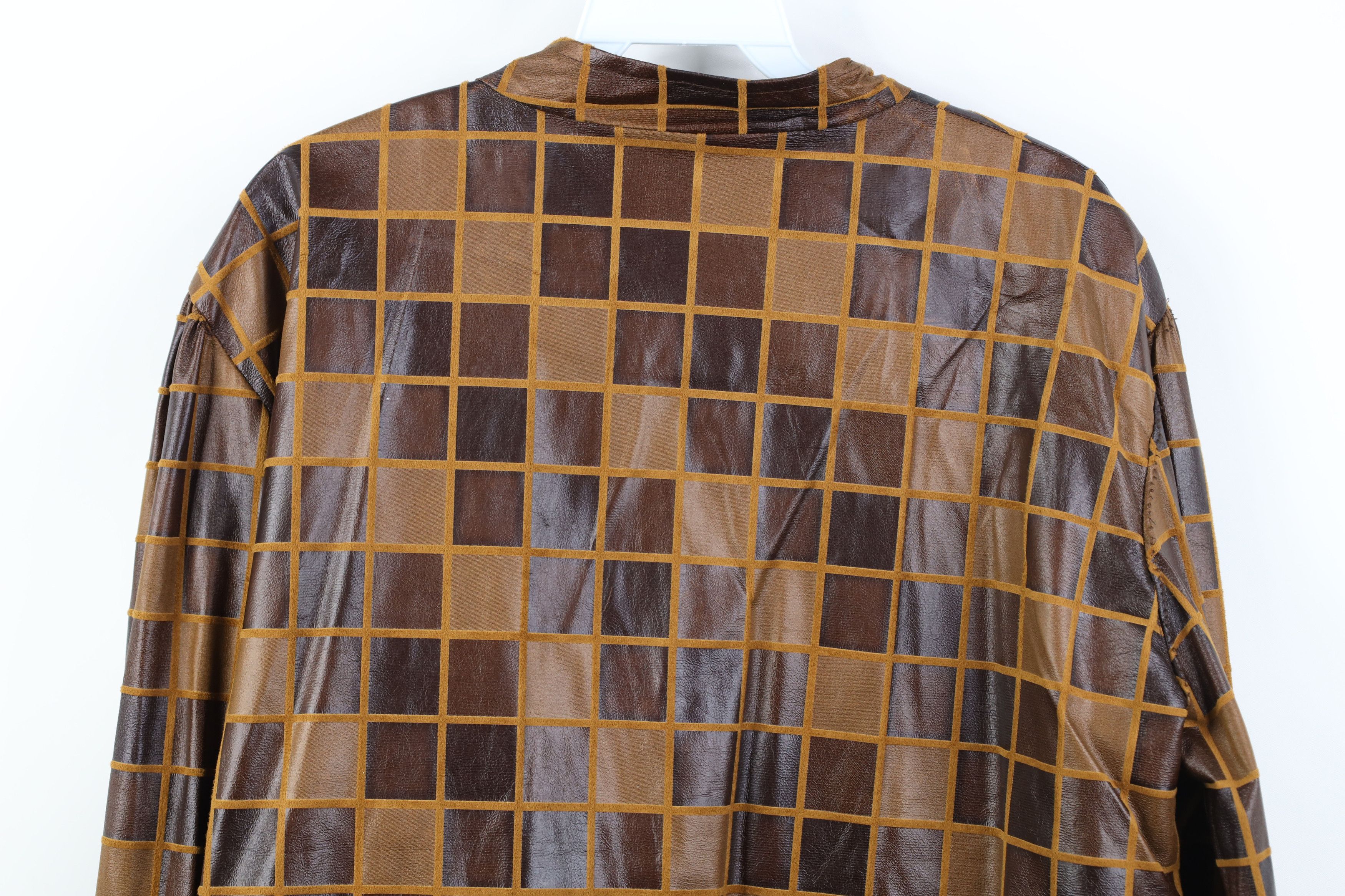Vintage Vintage 90s Streetwear Checkered Full Zip Bomber Jacket Size XXL / US 16-18 / IT 52-54 - 11 Thumbnail