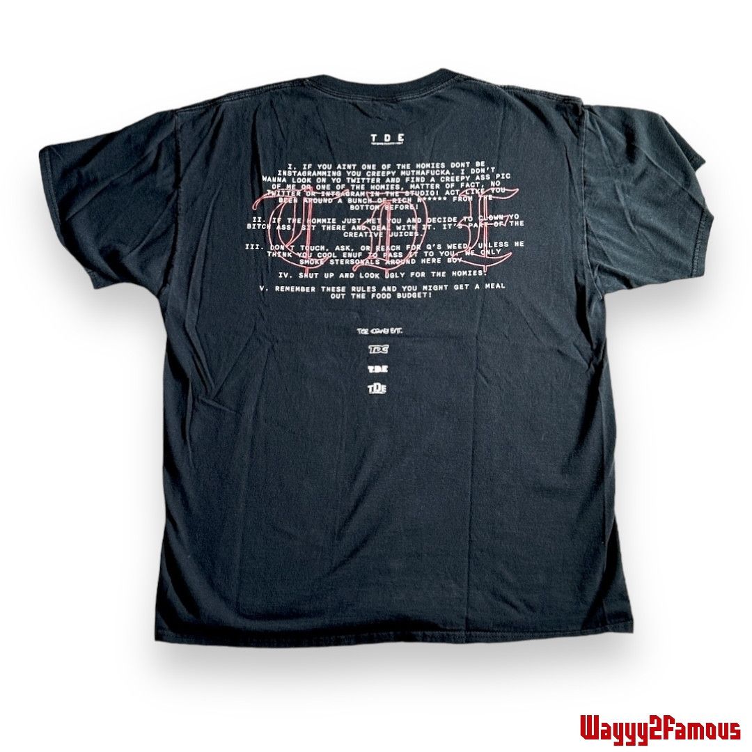 Kendrick Lamar TDE "The Rules" Tee Size US L / EU 52-54 / 3 - 2 Thumbnail