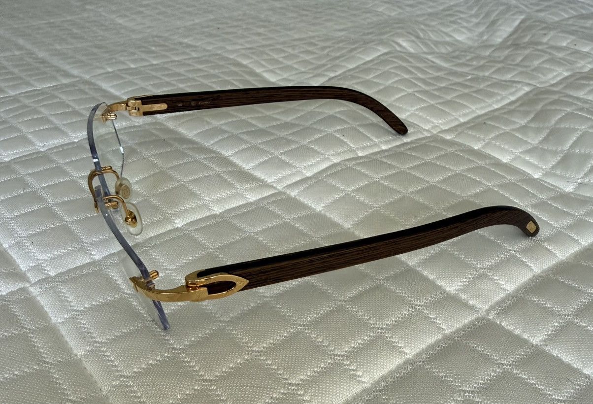 Cartier Discontinued Bubinga Woods Cartier Glasses + 2 sets of lens Size ONE SIZE - 3 Thumbnail